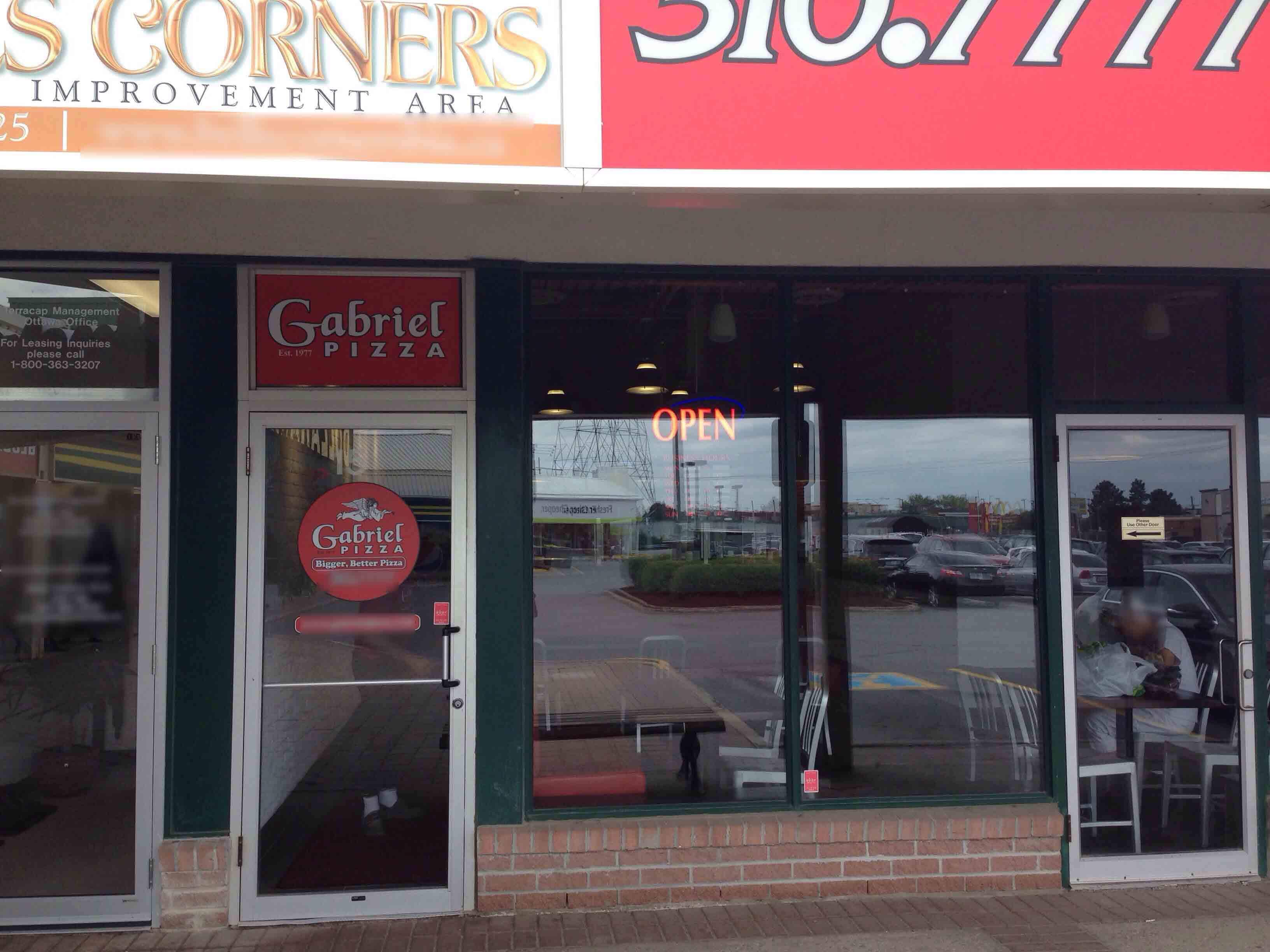 Menu of Gabriel Pizza, Bells Corners, Ottawa