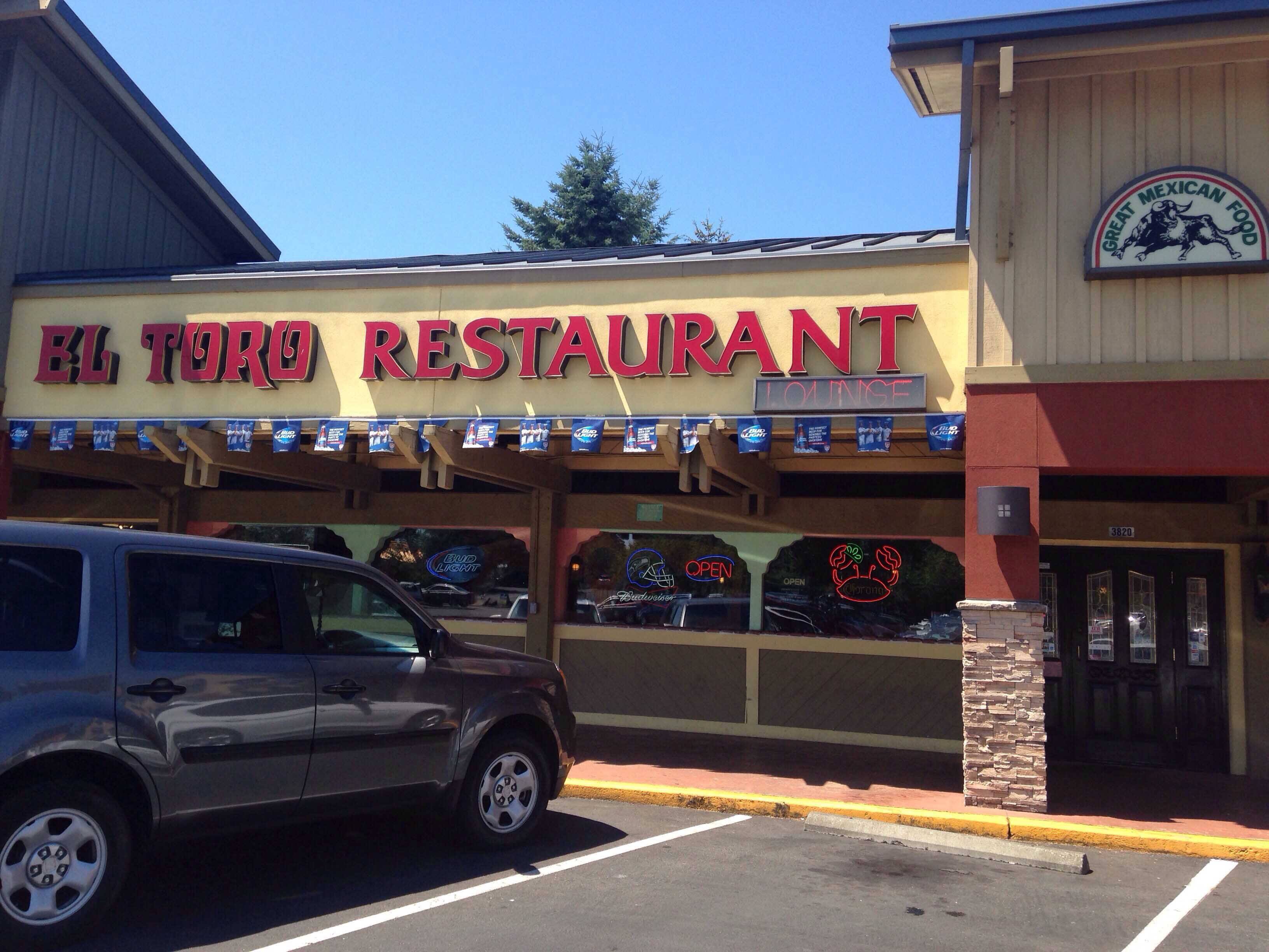 Menu of El Toro, University Place,