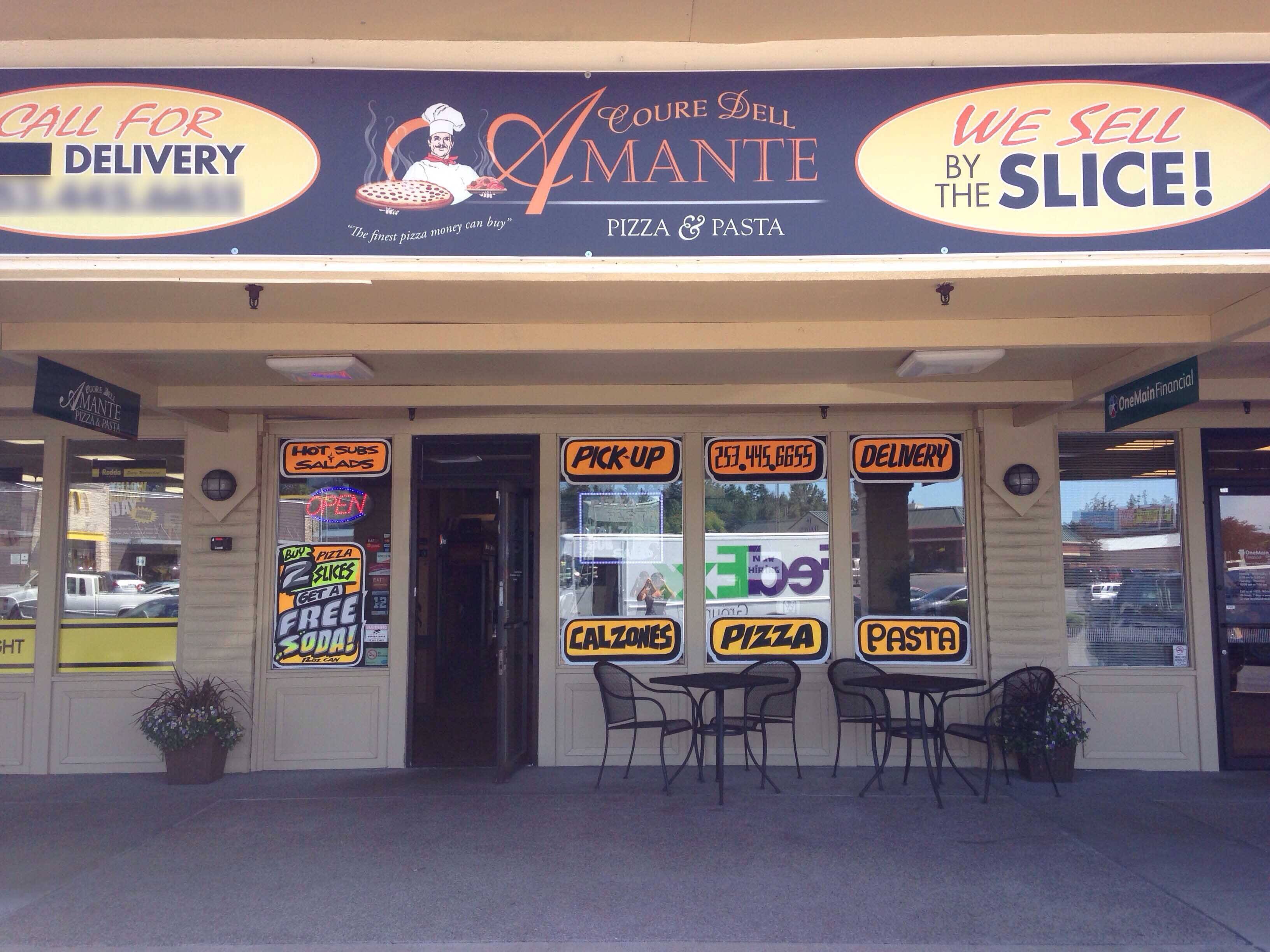 Menu of Amante Pizza & Pasta, Puyallup, Puyallup