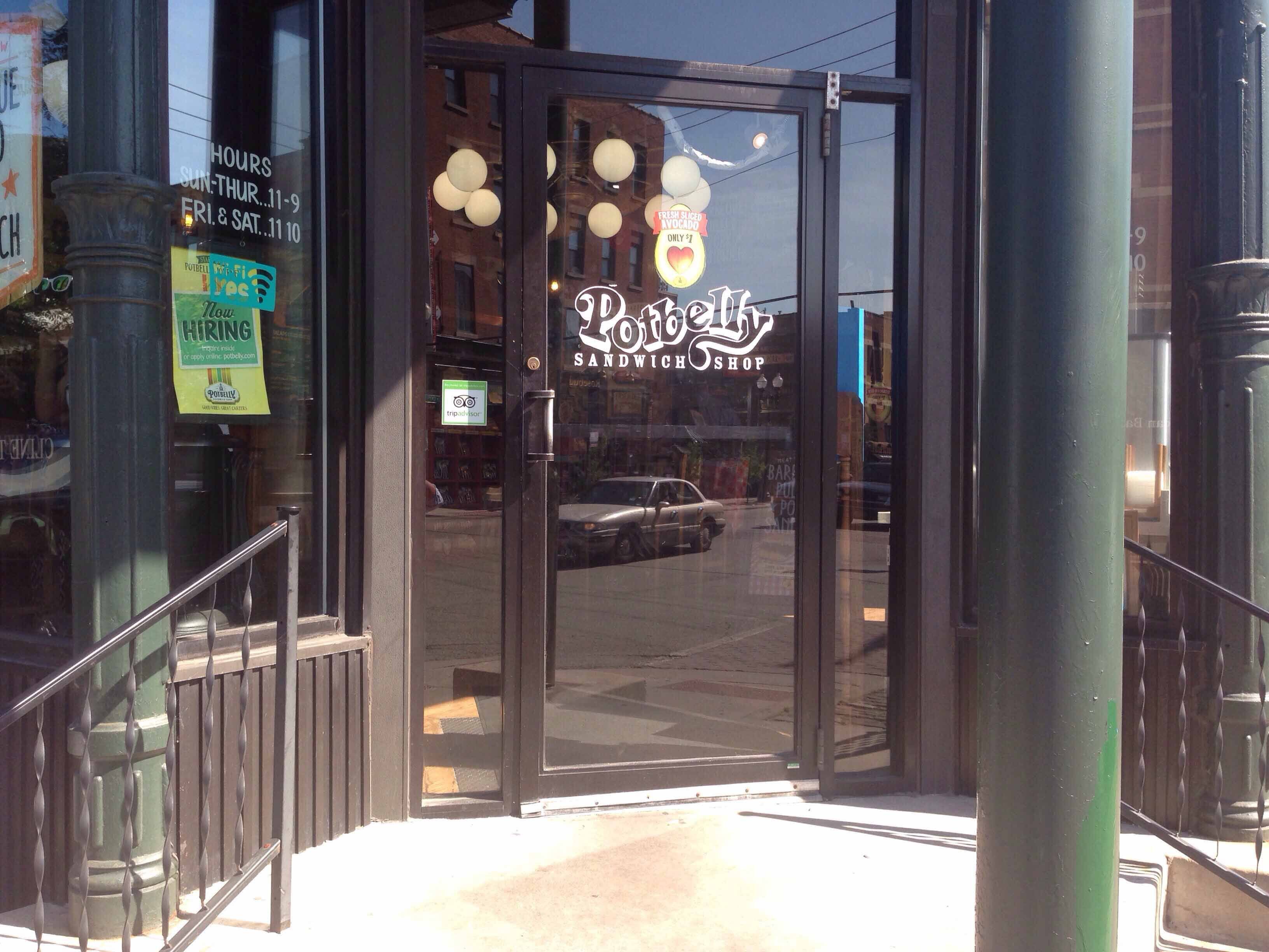 Menu of Potbelly, University Village, Chicago