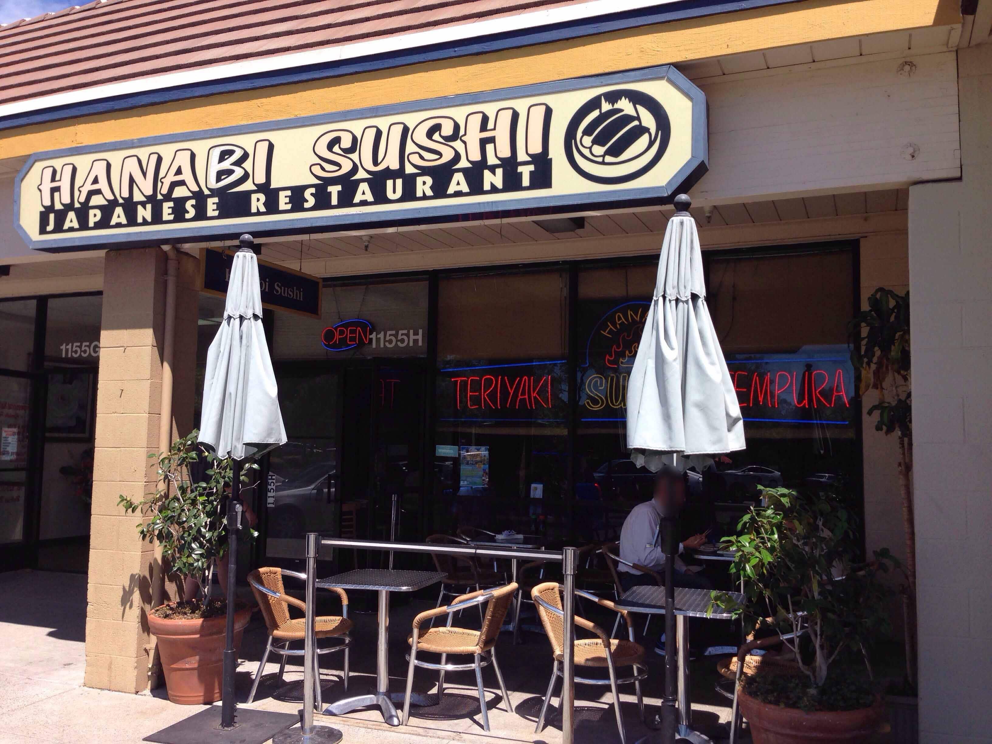 Menu of Hanabi Sushi, Martinez, Martinez