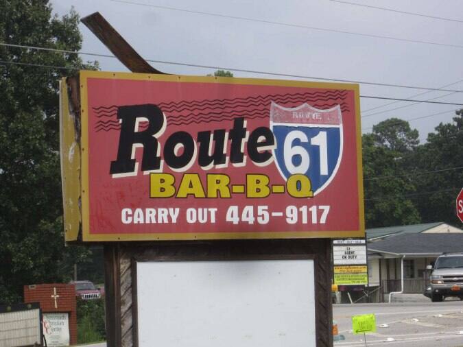 Route 61 BarBQ, Dallas, Atlanta Urbanspoon/Zomato