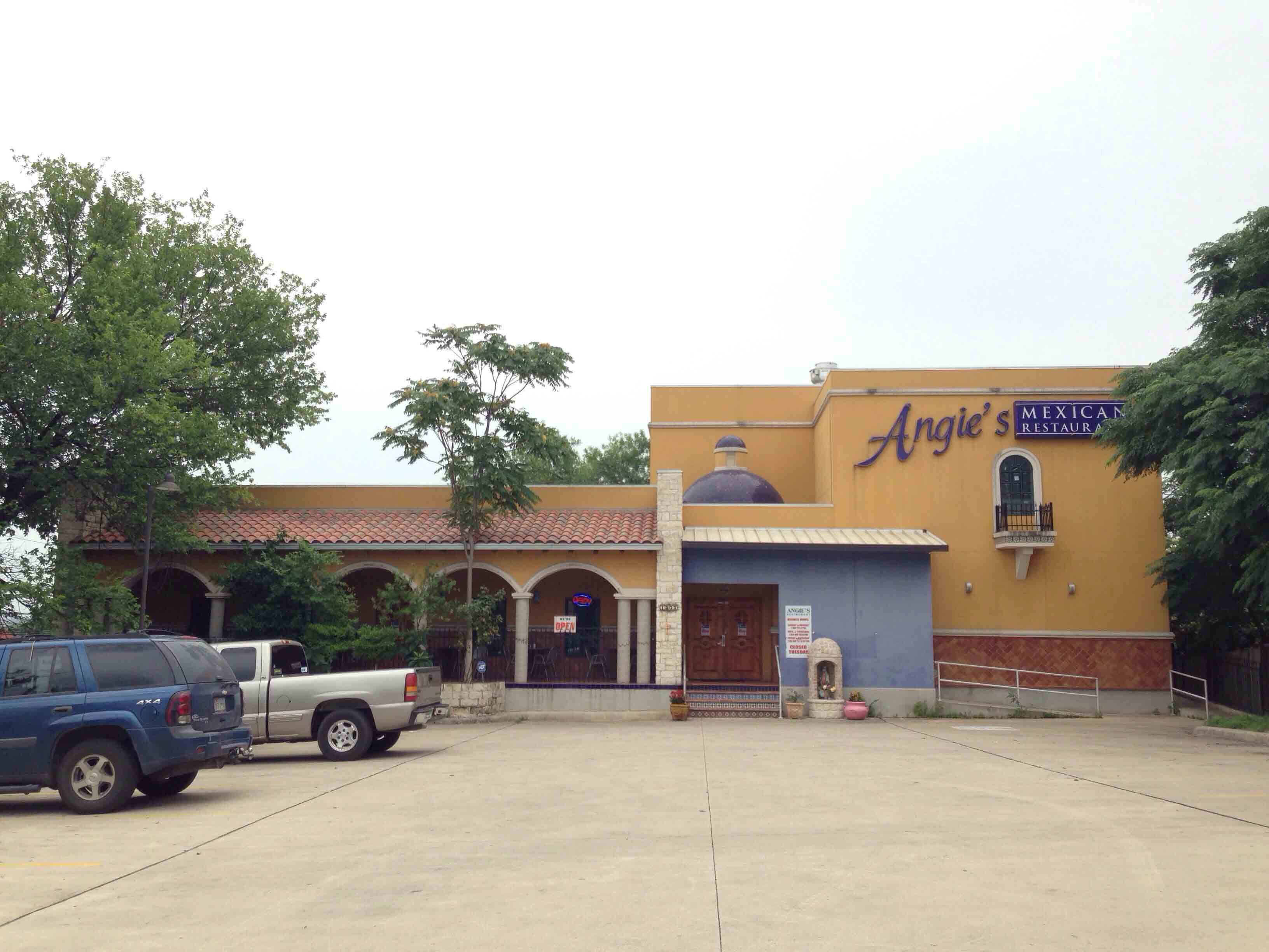 Menu of Angie's Mexican Restaurant, East Cesar Chavez, Austin