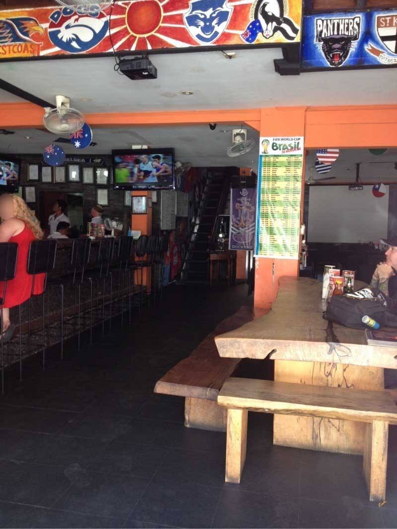 Menu of W Sports Bar, Kuta, Bali