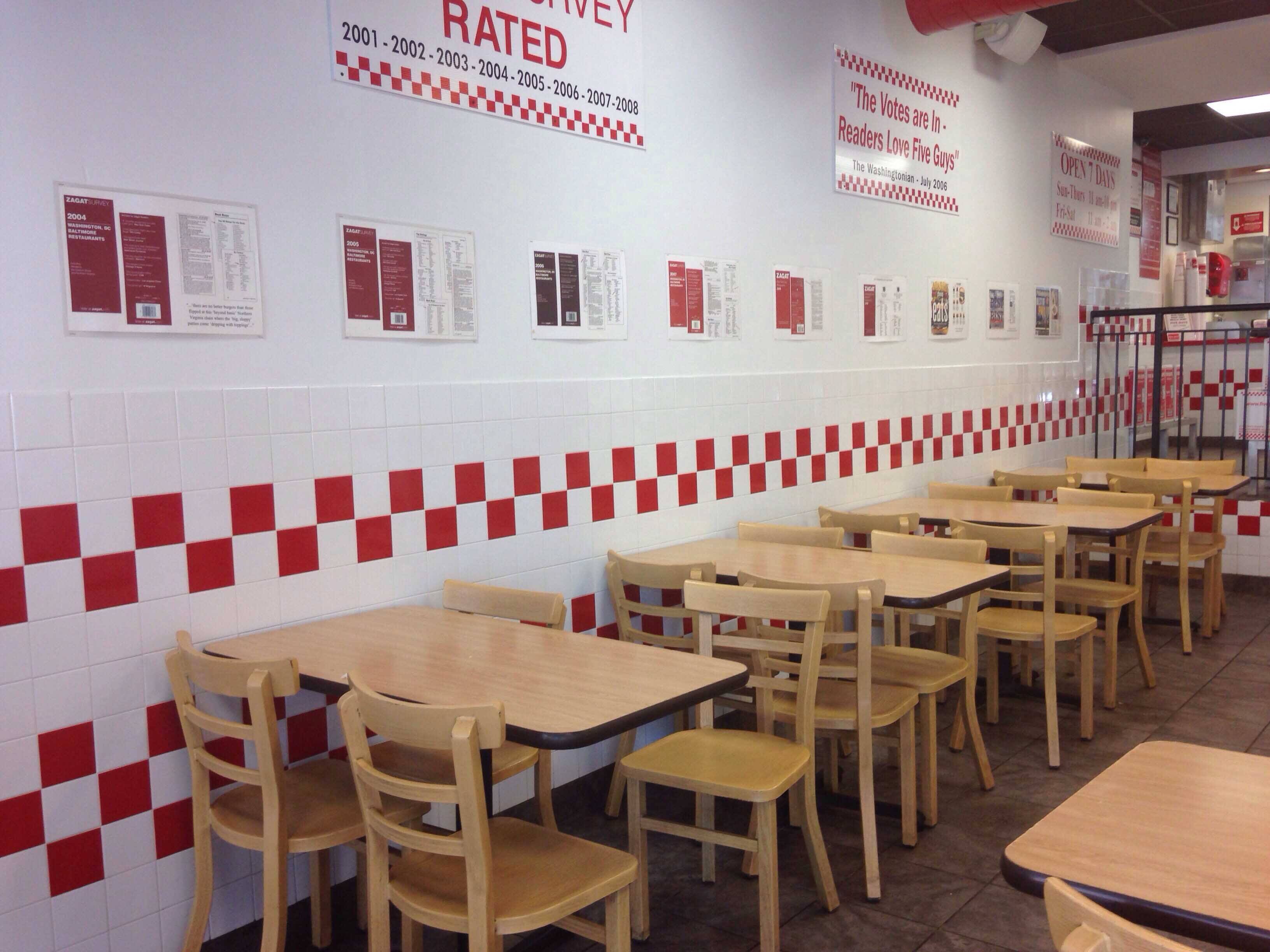 Five Guys Burgers And Fries Hoboken Hoboken Zomato