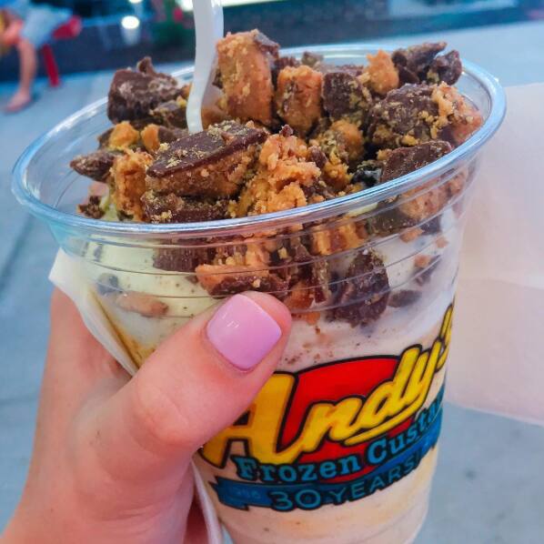 Menu of Andy's Frozen Custard, Bixby, Tulsa