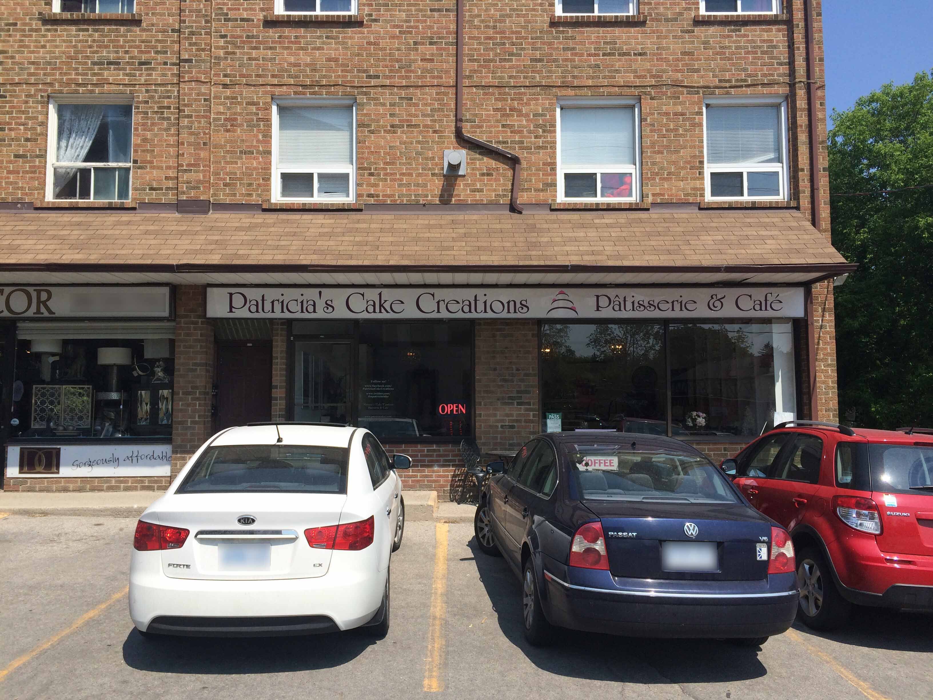 Patricia's Cake Creations Menu