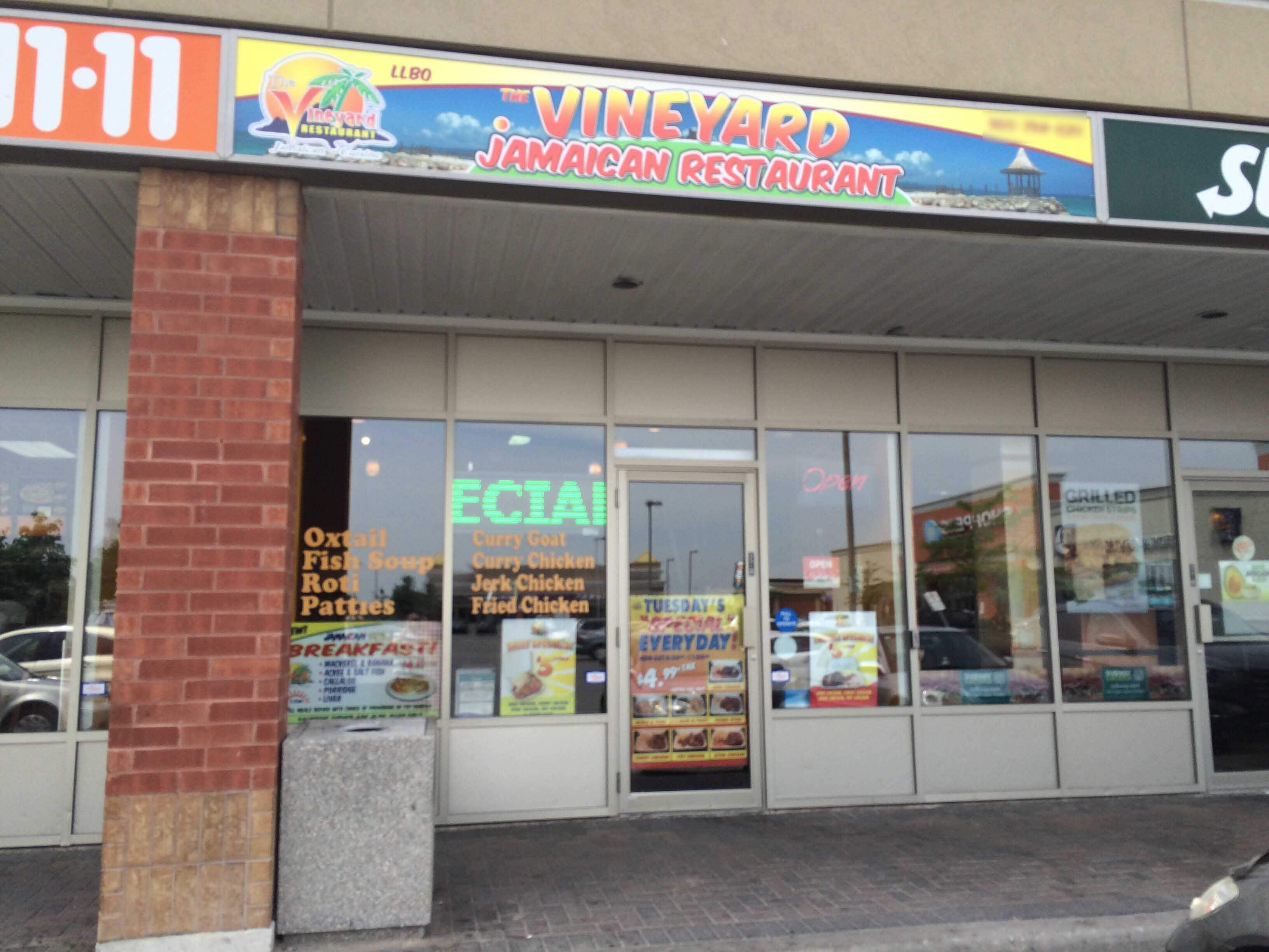 Menu of The Vineyard Restaurant, Brampton, Toronto