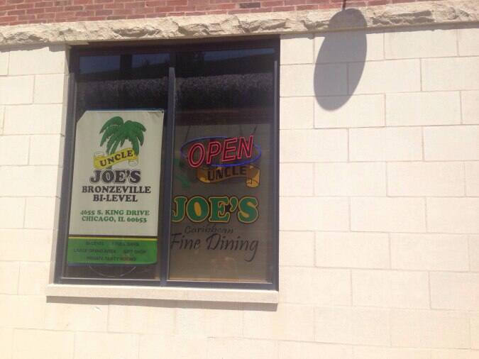 Uncle Joe's menu, Menu restauracji Uncle Joe's, Grand Boulevard