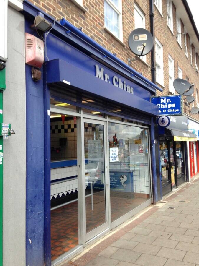 Mr Fish and Chips Menu, Menu for Mr Fish and Chips, Chessington, London