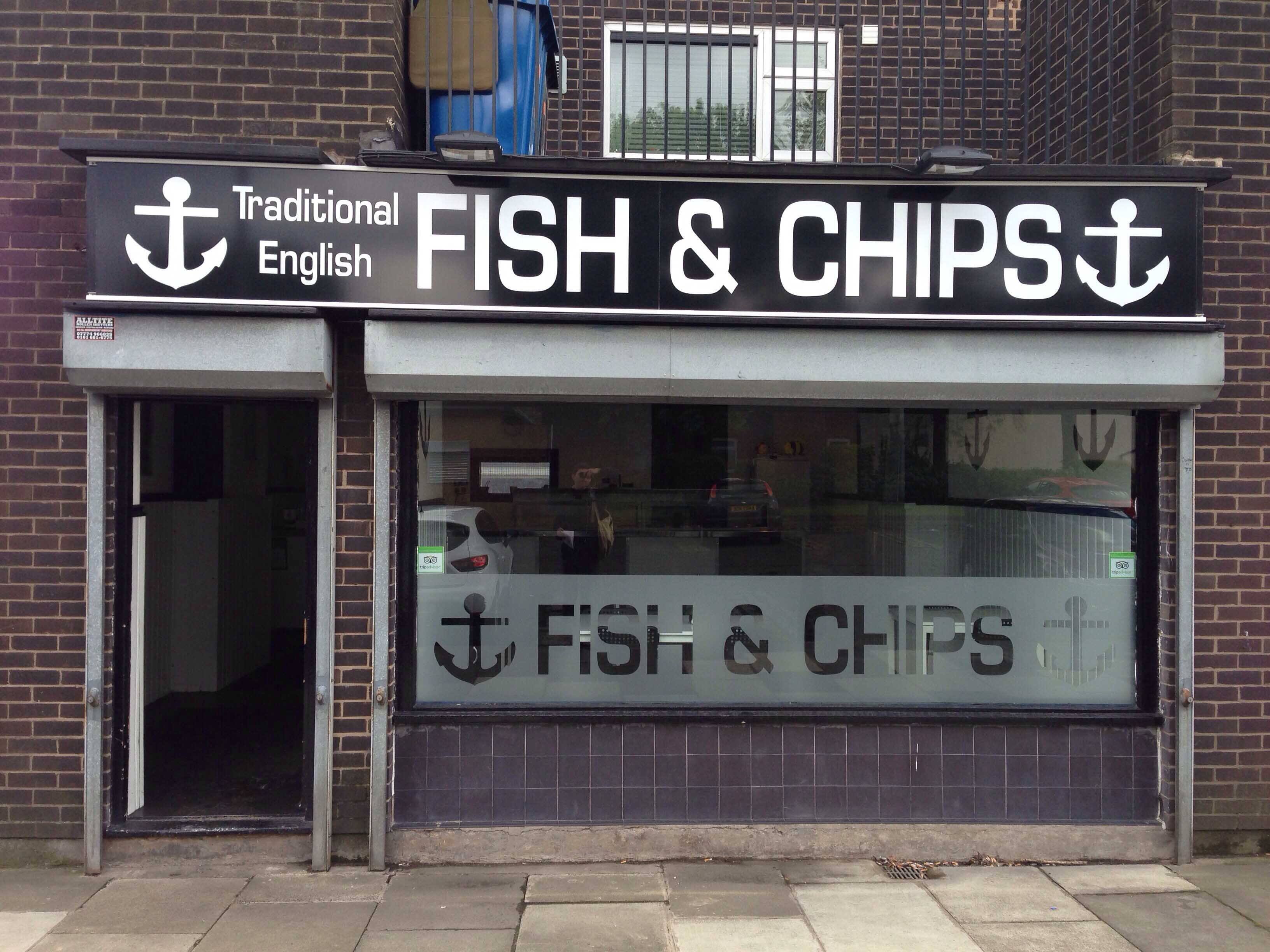 Menu of Traditional English Fish & Chips, Prestwich, Manchester