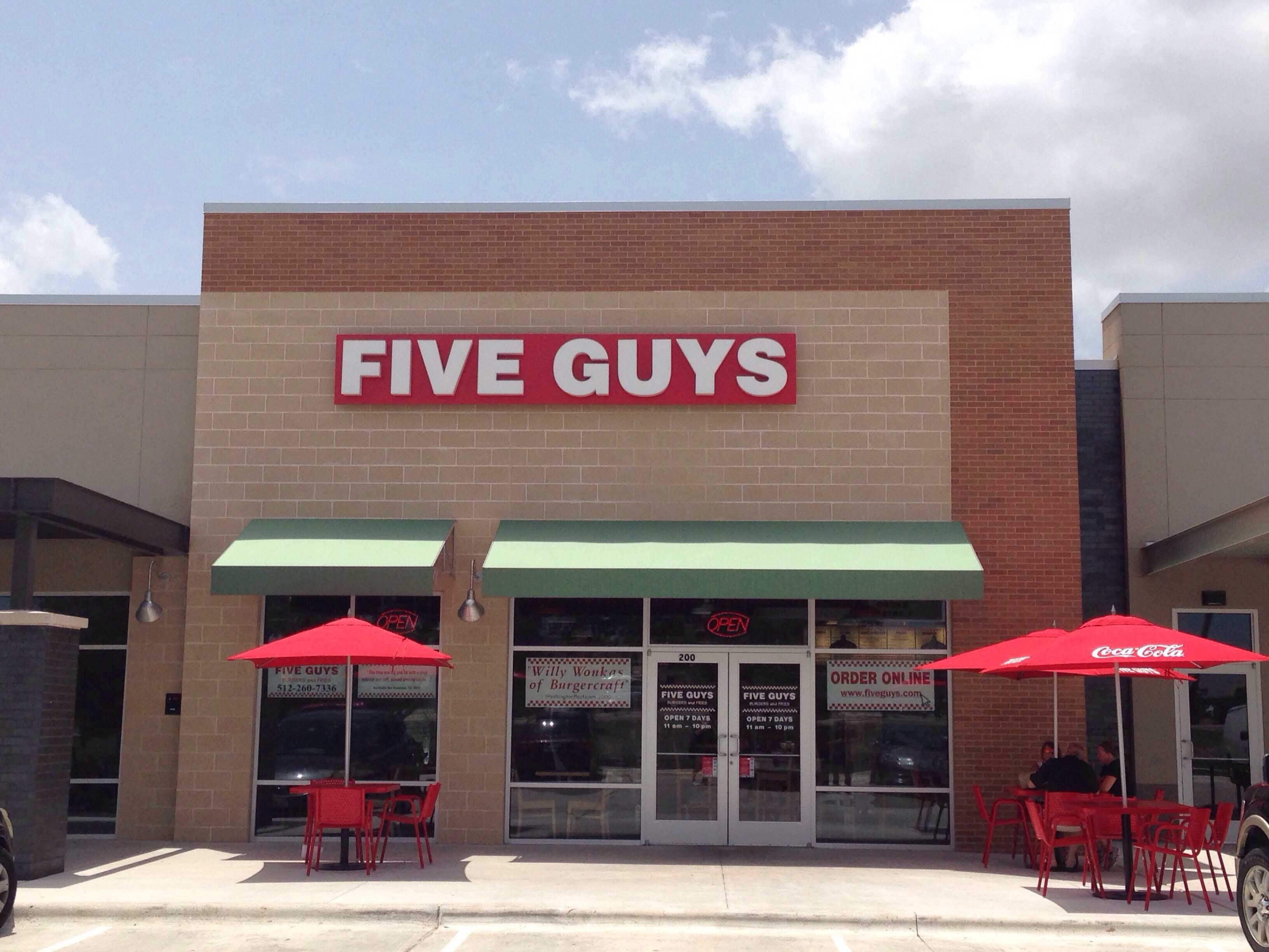 Five Guys Burgers and Fries, Cedar Park, Cedar Park Zomato