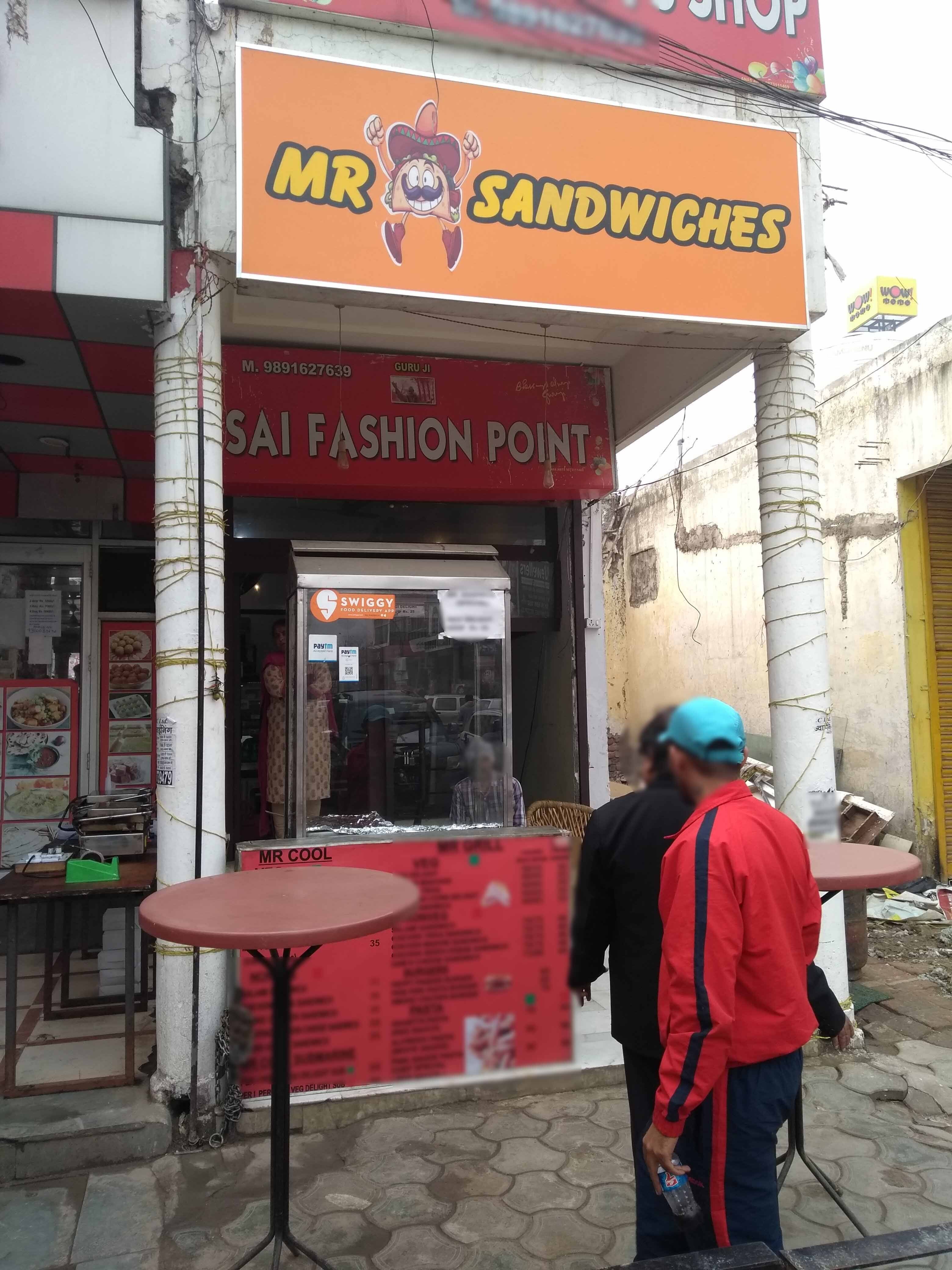 Mr. Sandwiches, Sector 22 order online Zomato
