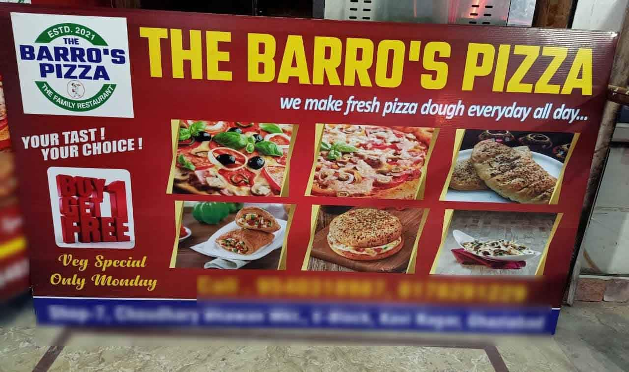 Barro's pizza deals menu