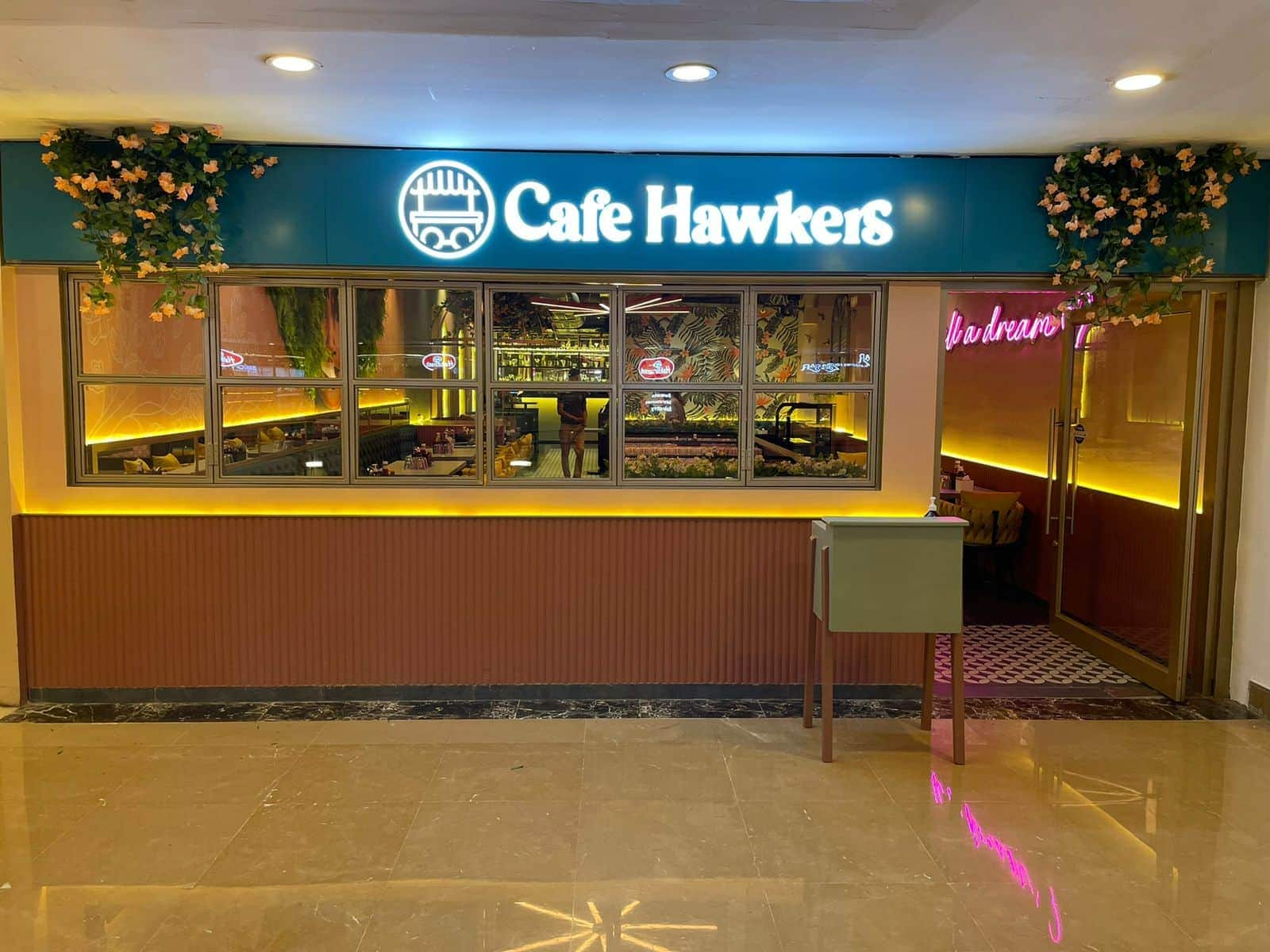 Book table and online reservation at Cafe Hawkers, DLF Phase 3, Gurgaon