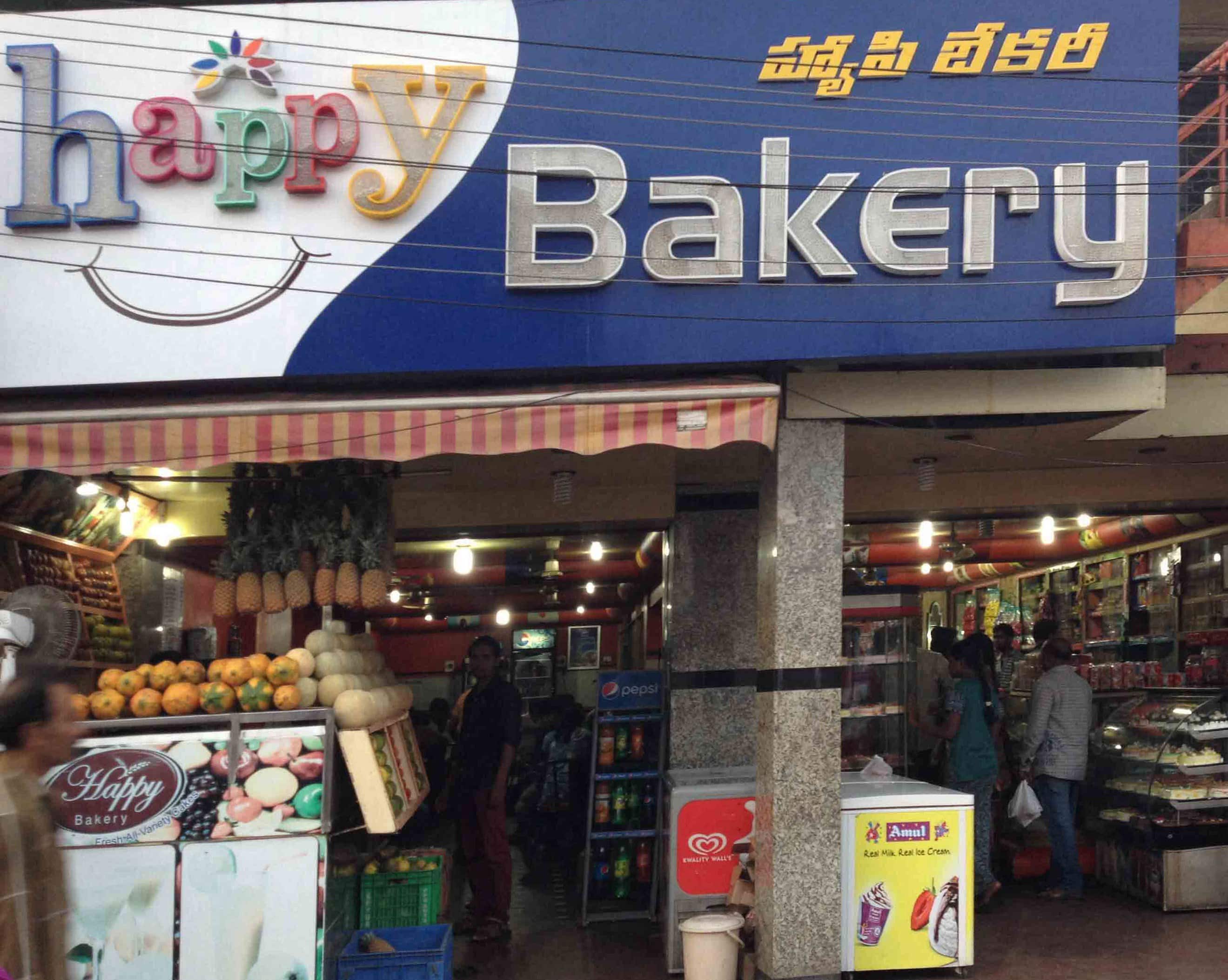 Menu of Happy Bakery, Gajuwaka, Vizag