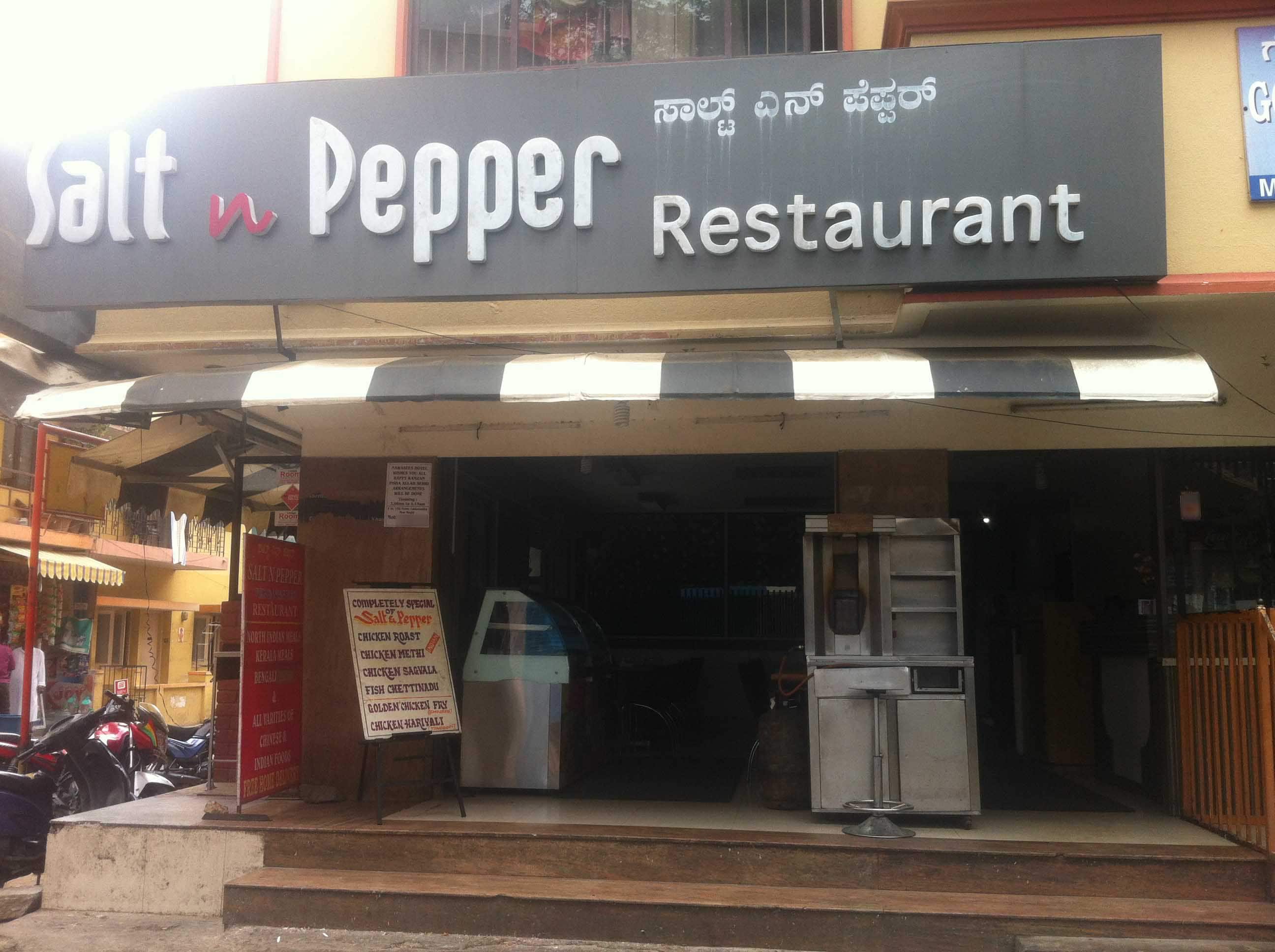 Menu of Salt N Pepper, Wilson Garden, Bangalore