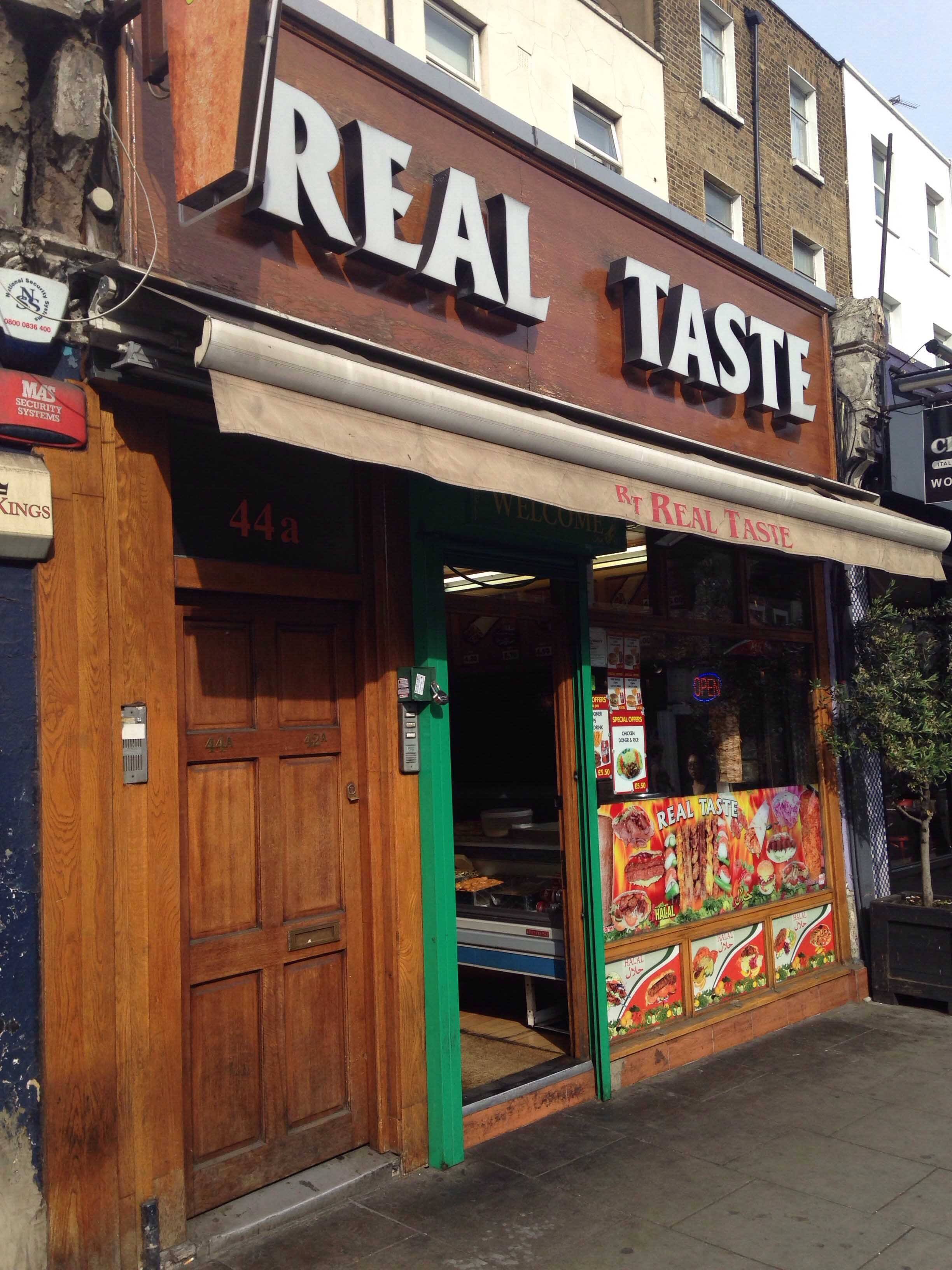 Menu of Real Taste, Camden High Street, Camden Town, London