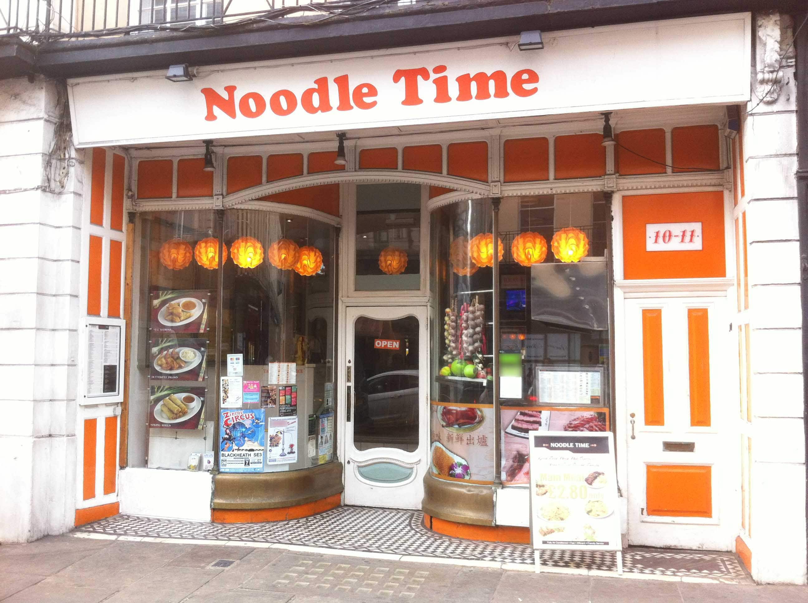 Menu of Noodle Time, Greenwich, London