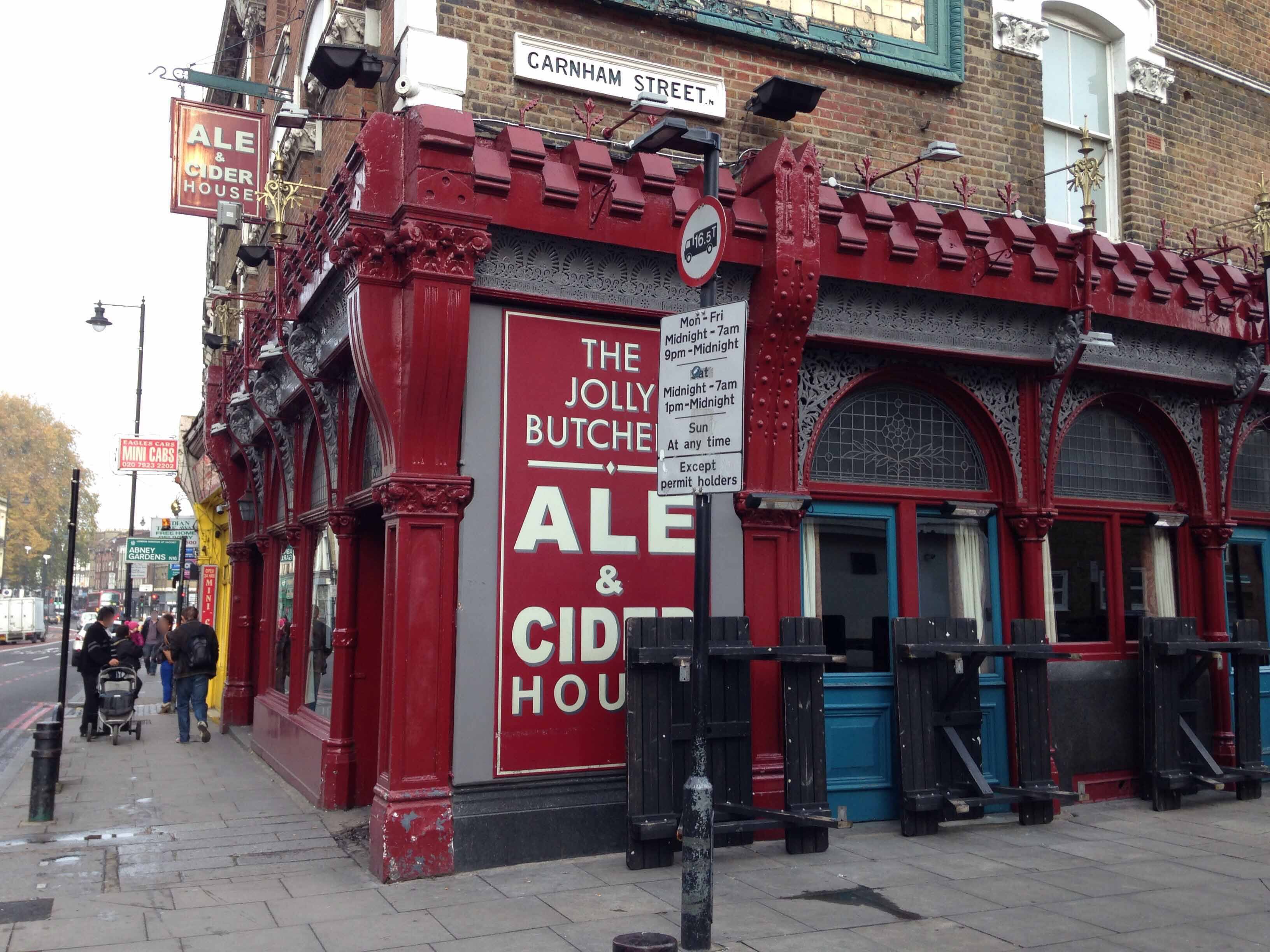 Menu of The Jolly Butchers, High Street, Stoke Newington, London