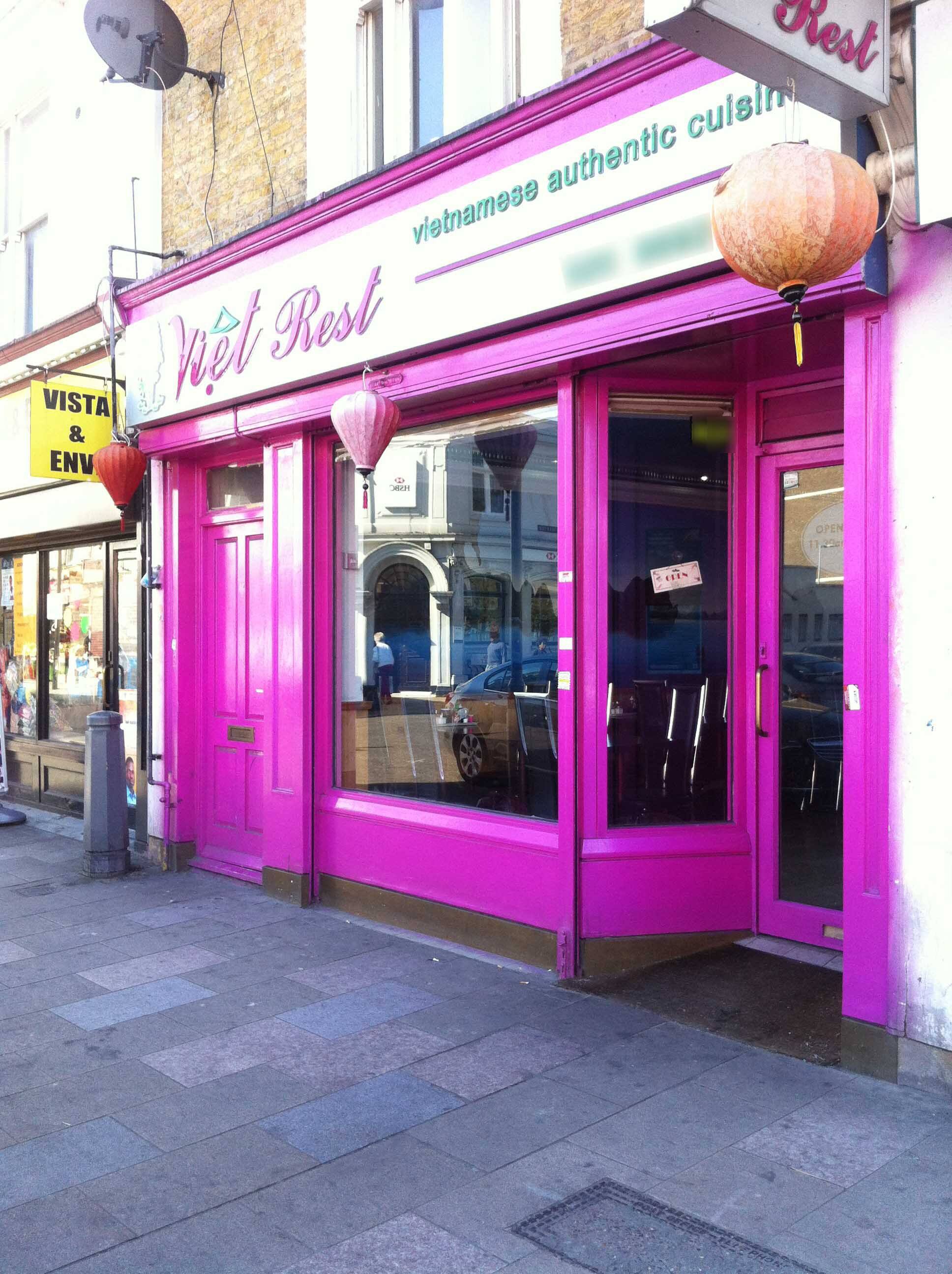 Viet Rest Menu, Menu for Viet Rest, Deptford, London