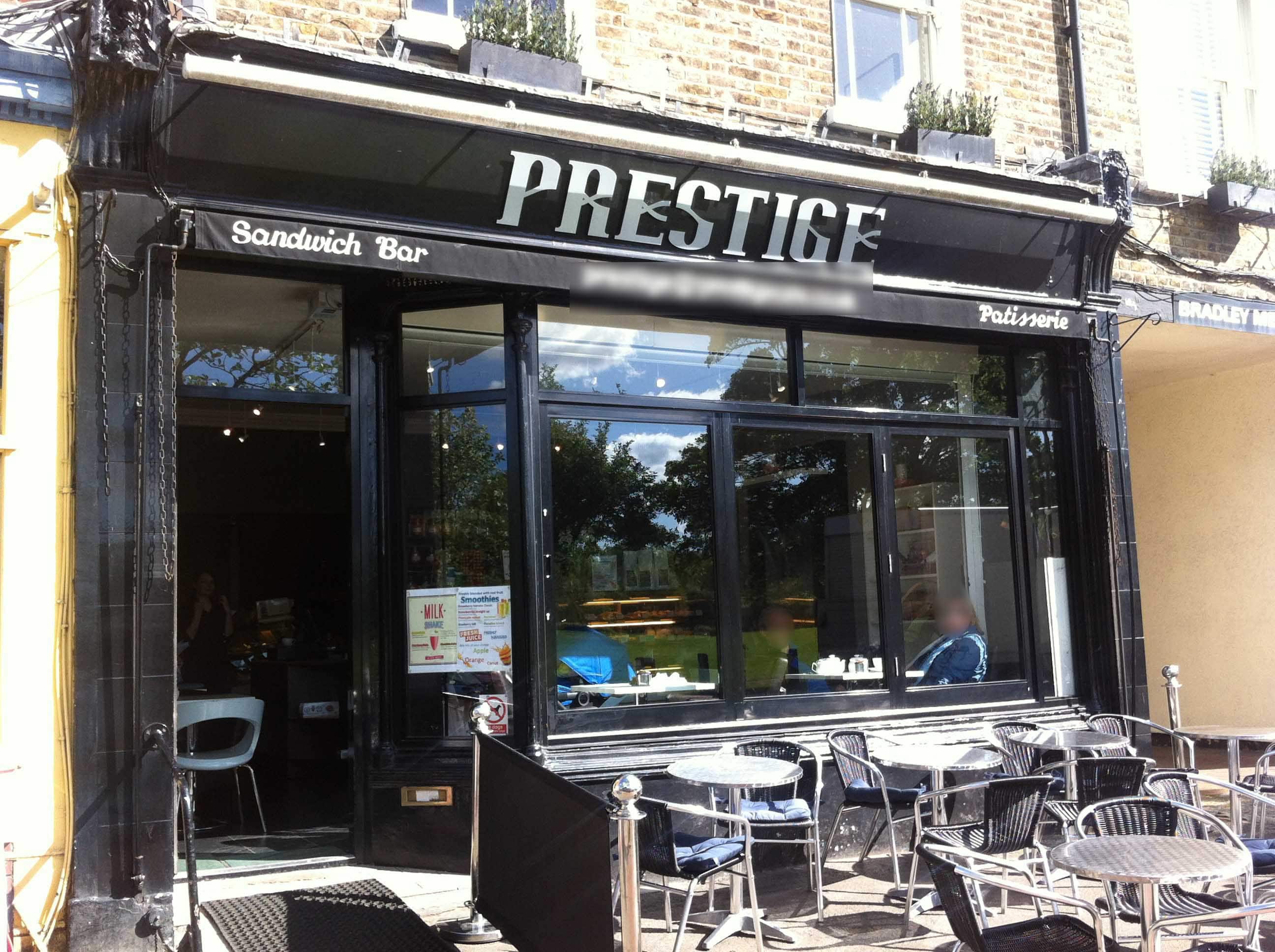 Menu of Prestige Cafe, Wandsworth Common, London