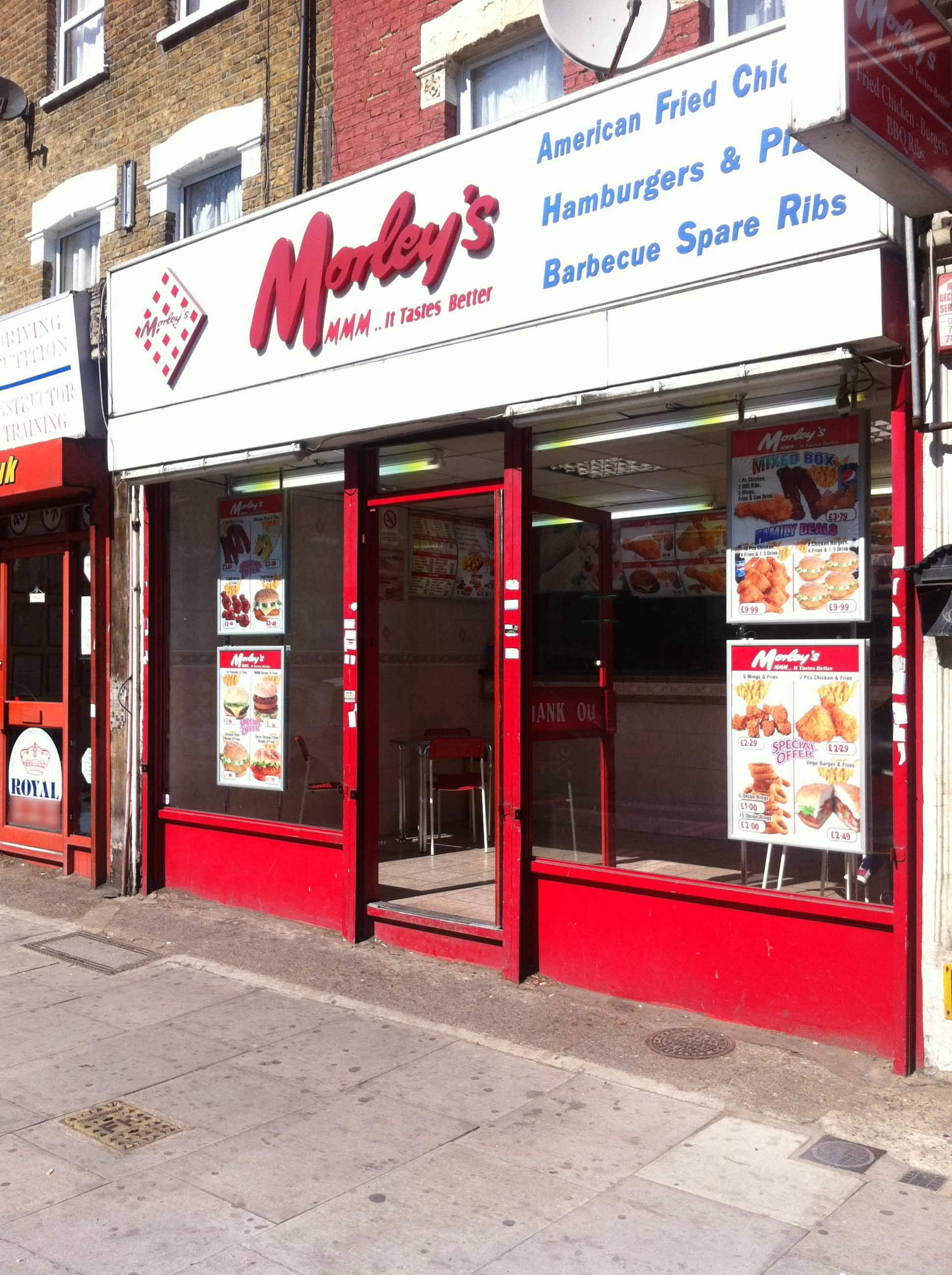 Menu of Morley's, Lewisham, London