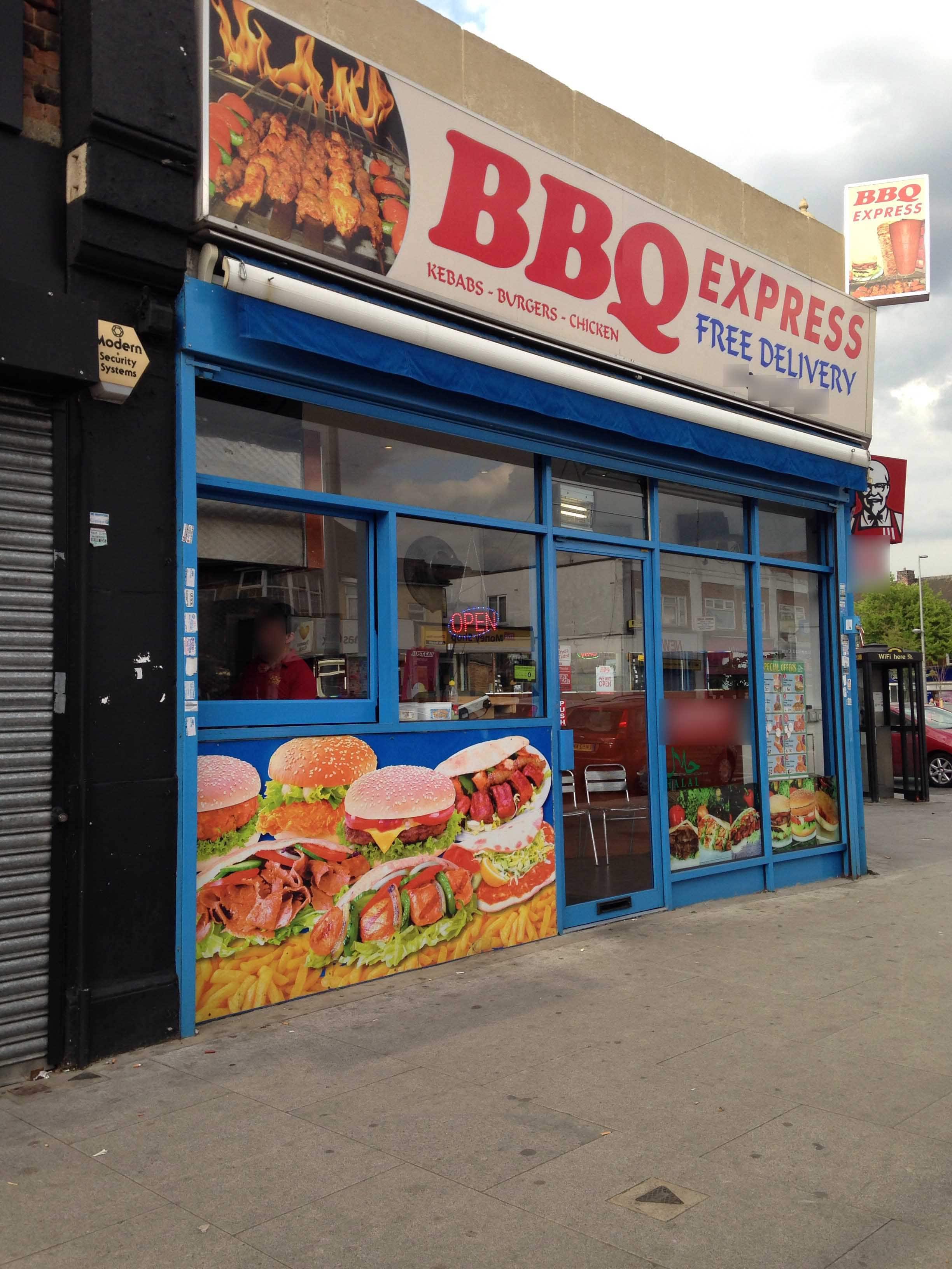 Menu of BBQ Express, Chingford, London