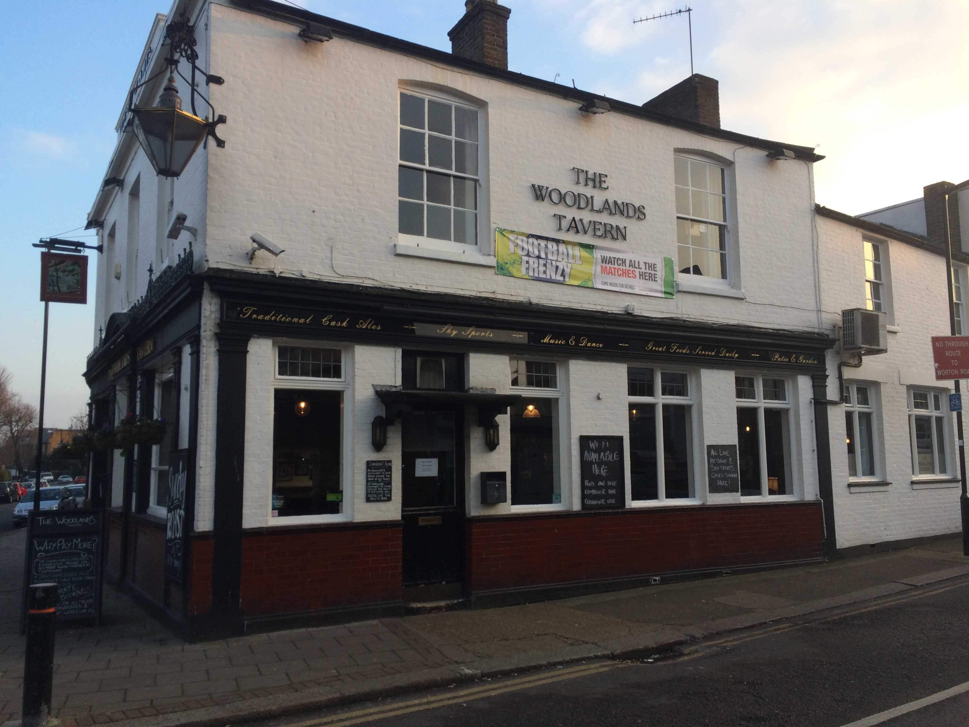 Menu of The Woodlands Tavern, Isleworth, London