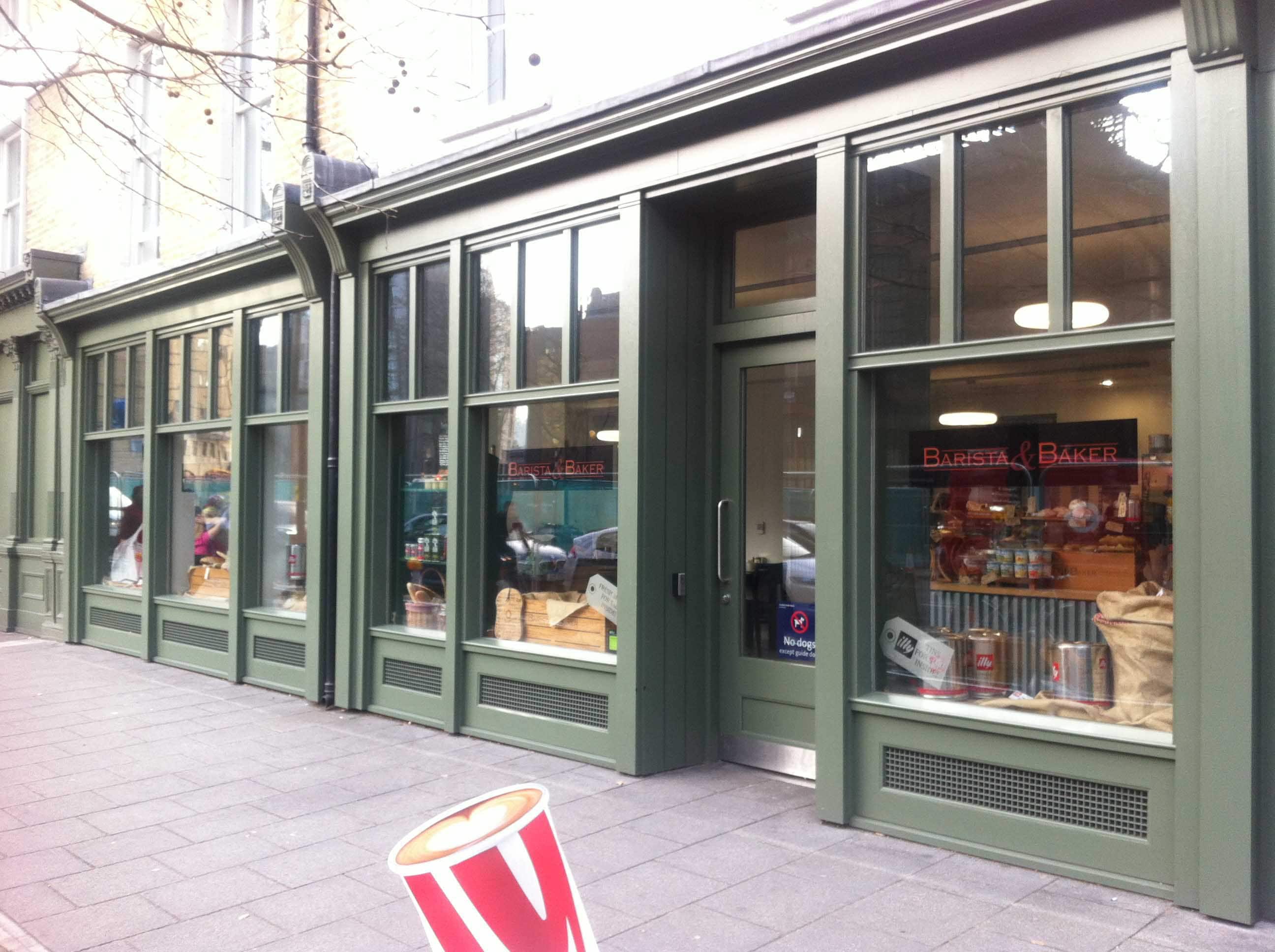 Menu of Barista and Baker, Waterloo, London
