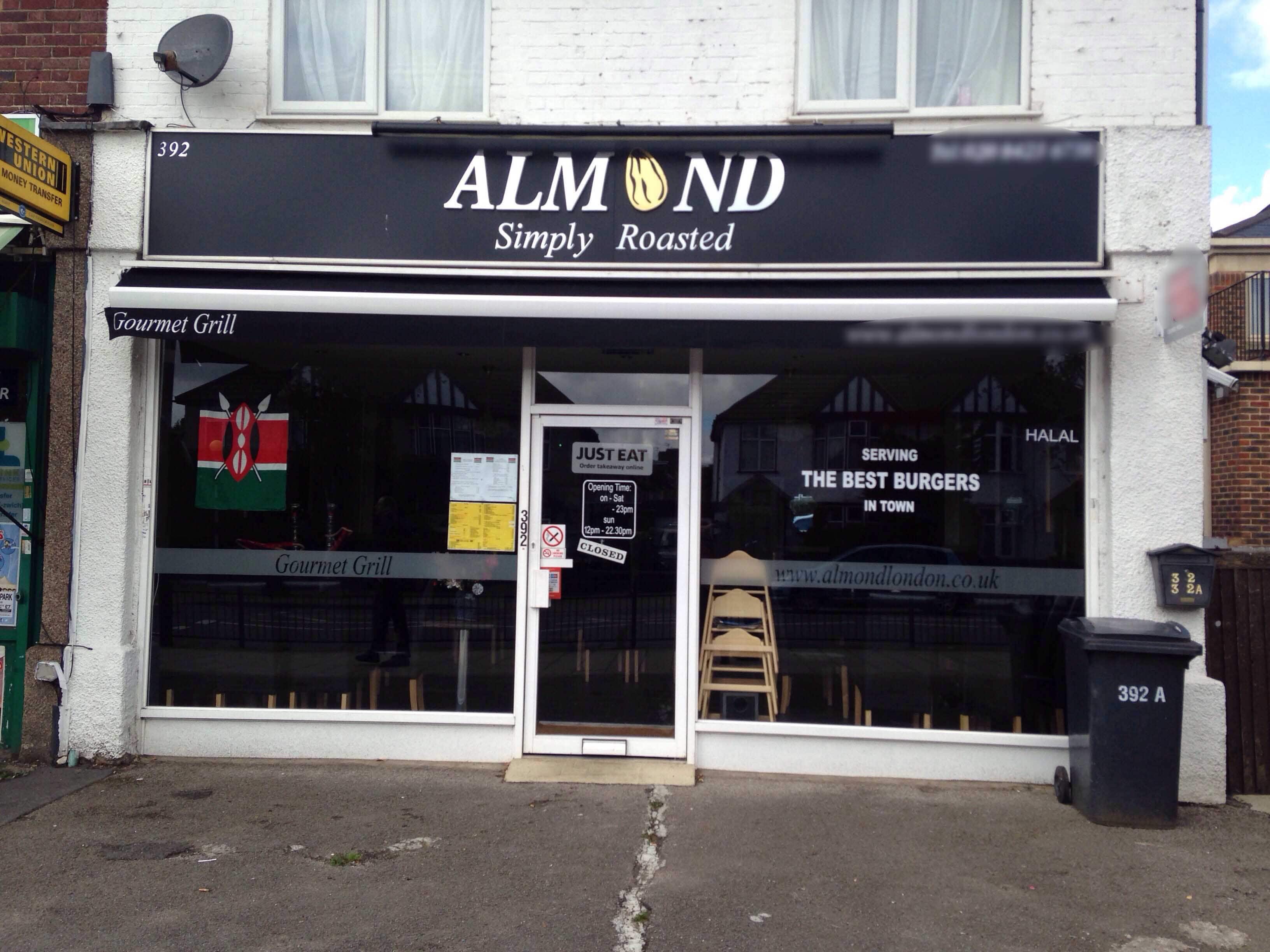 Menu of Almond, Harrow, London