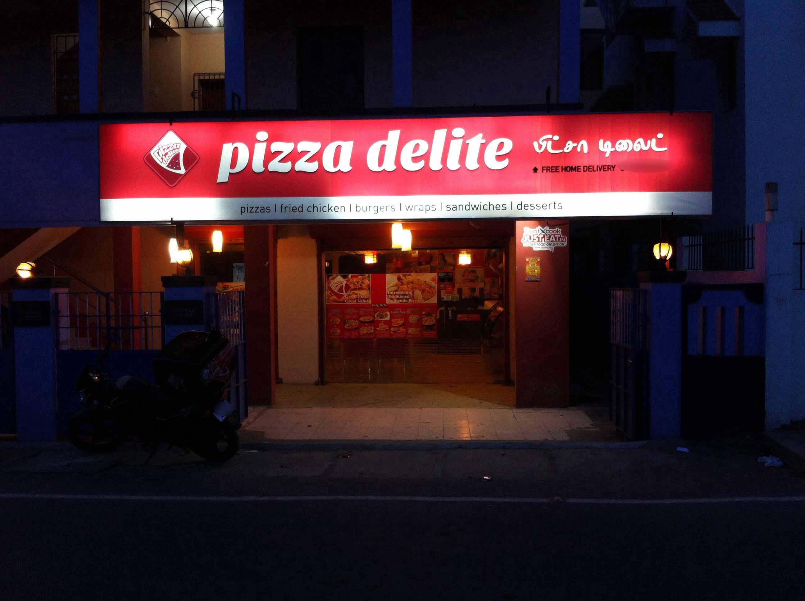Menu of Pizza Delite, Mogappair, Chennai