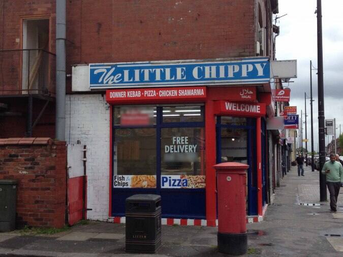 The Little Chippy Menu, Menu for The Little Chippy, Levenshulme