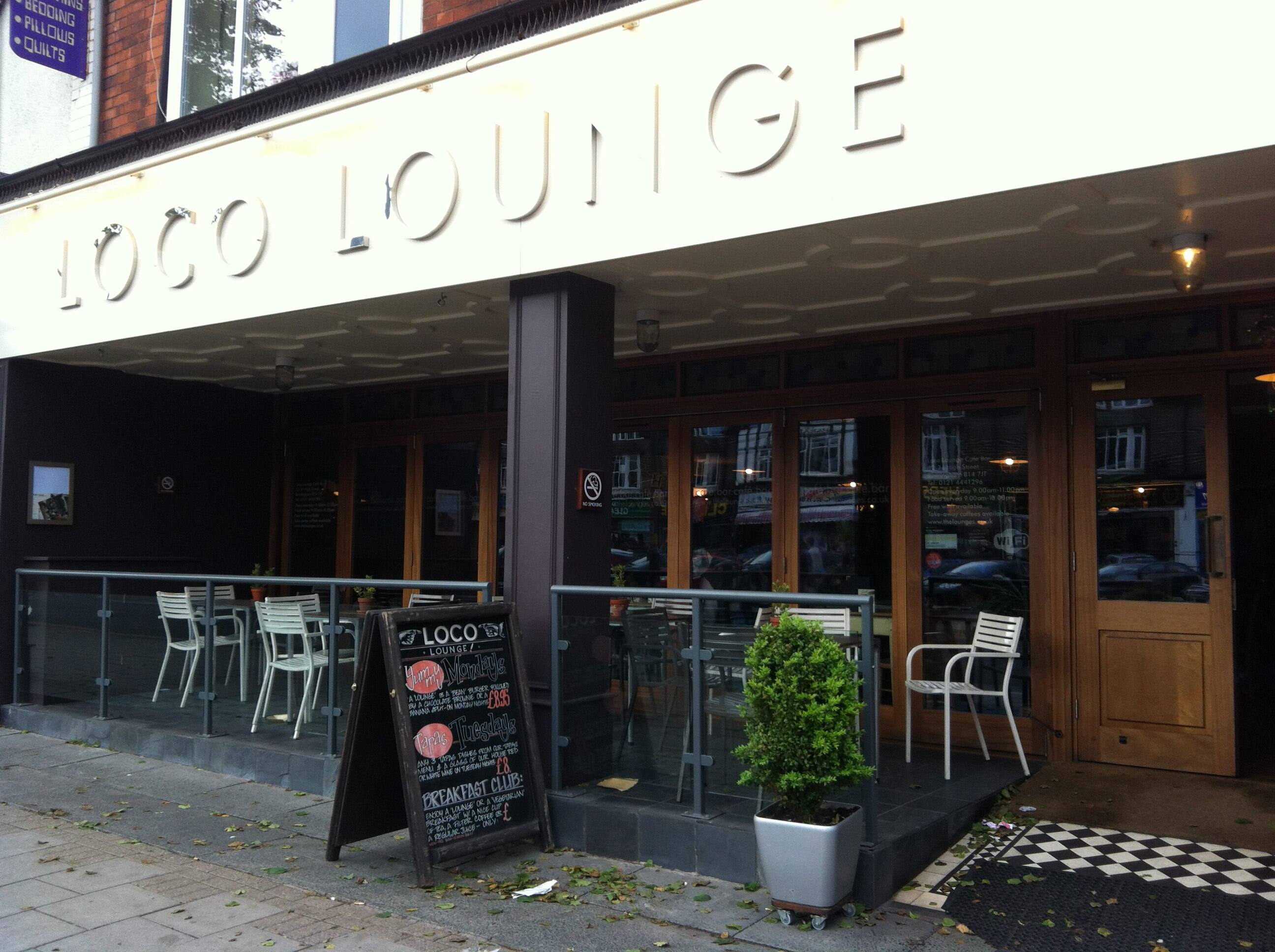 Menu of Loco Lounge, High Street, King's Heath, Birmingham