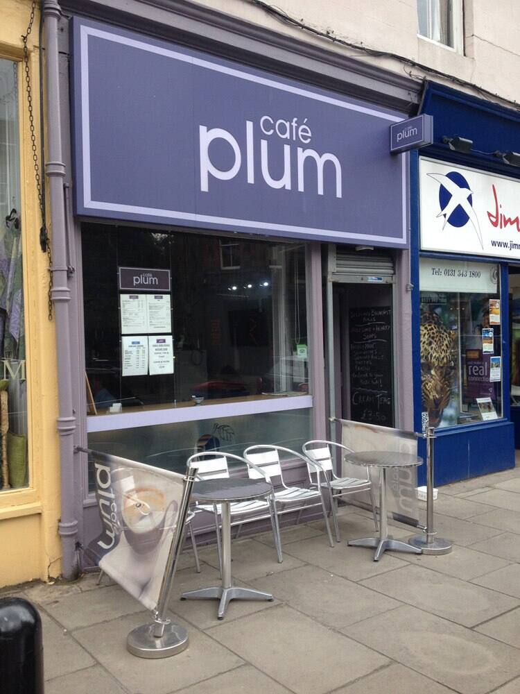 Menu of Cafe Plum, Stockbridge, Edinburgh