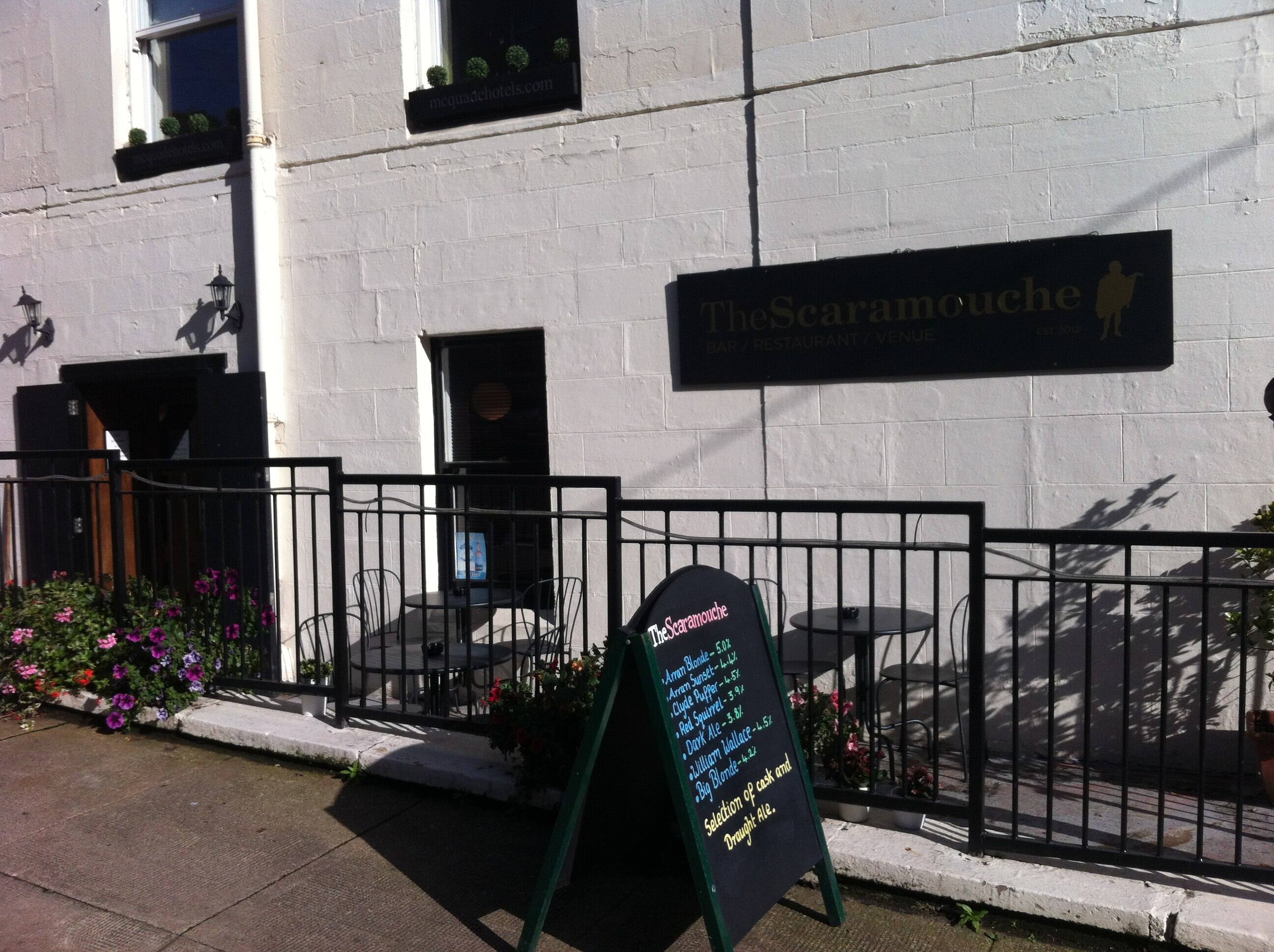 Menu of The Scaramouche, Elderslie Street, Charing Cross, Glasgow