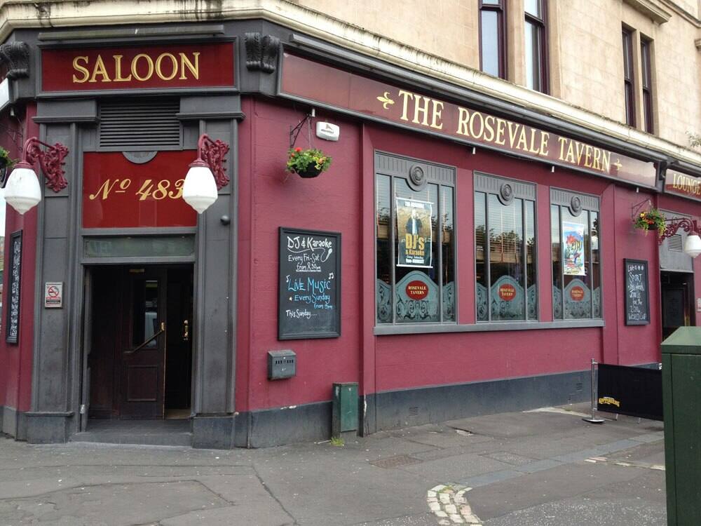 The Rosevale Tavern Menu, Menu for The Rosevale Tavern, West End, Glasgow