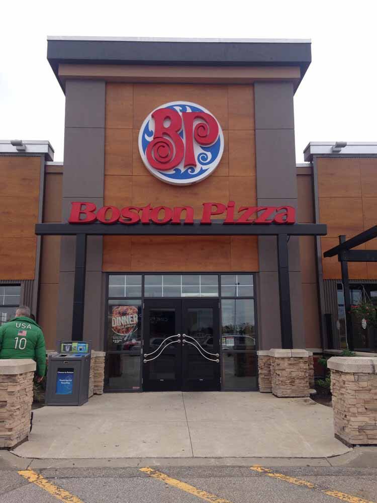 Menu of Boston Pizza, Oakville, Toronto