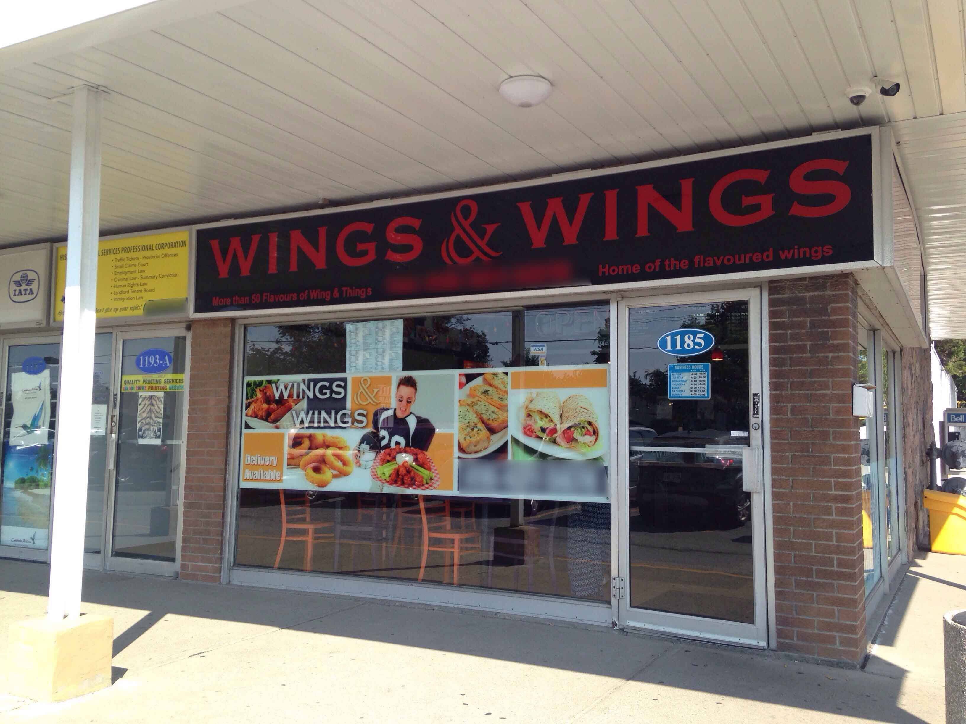 Wings & Wings Menu, Menu for Wings & Wings, Scarborough, Toronto