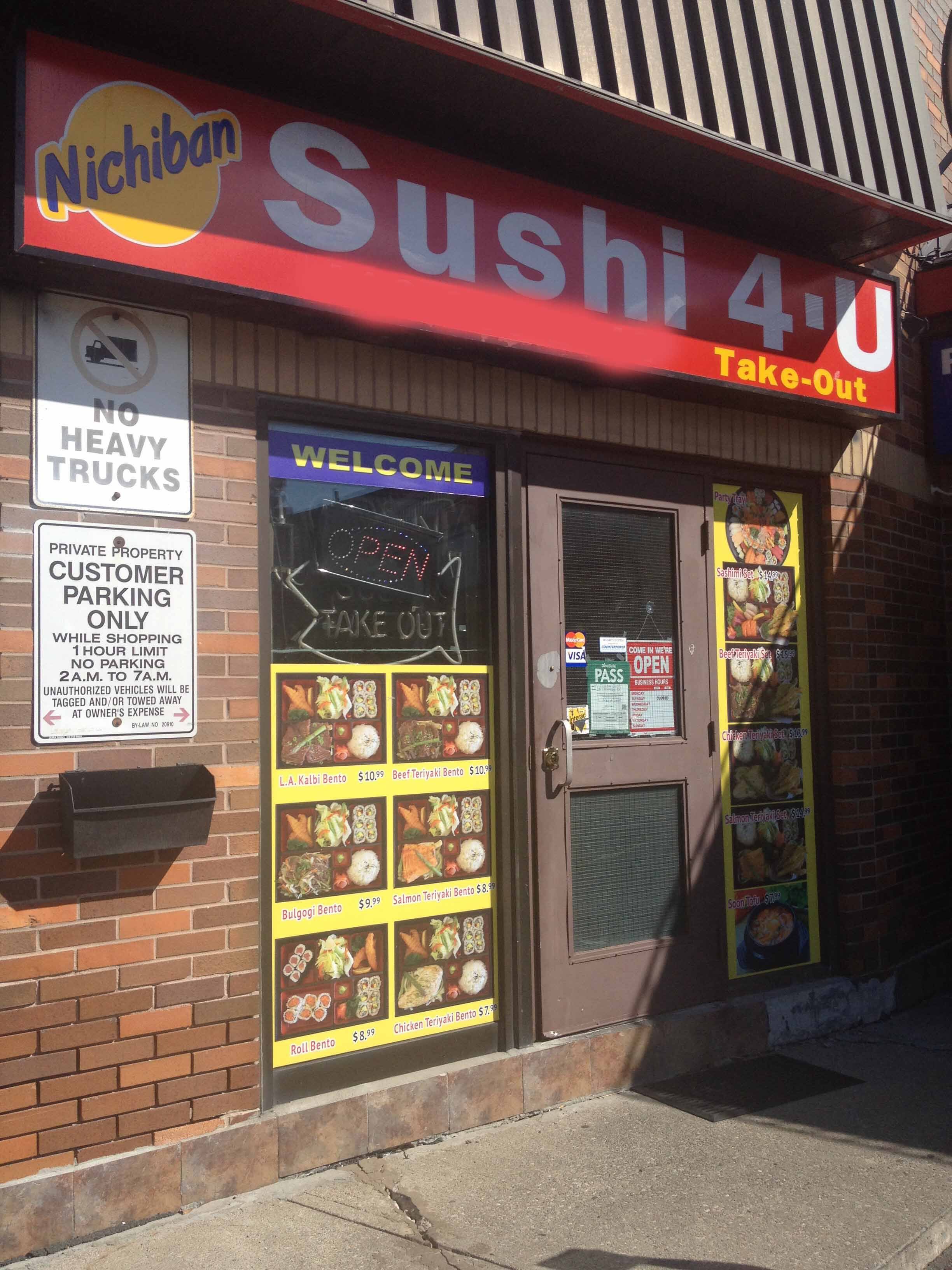 Nichiban Sushi Menu, Menu for Nichiban Sushi, Scarborough, Toronto