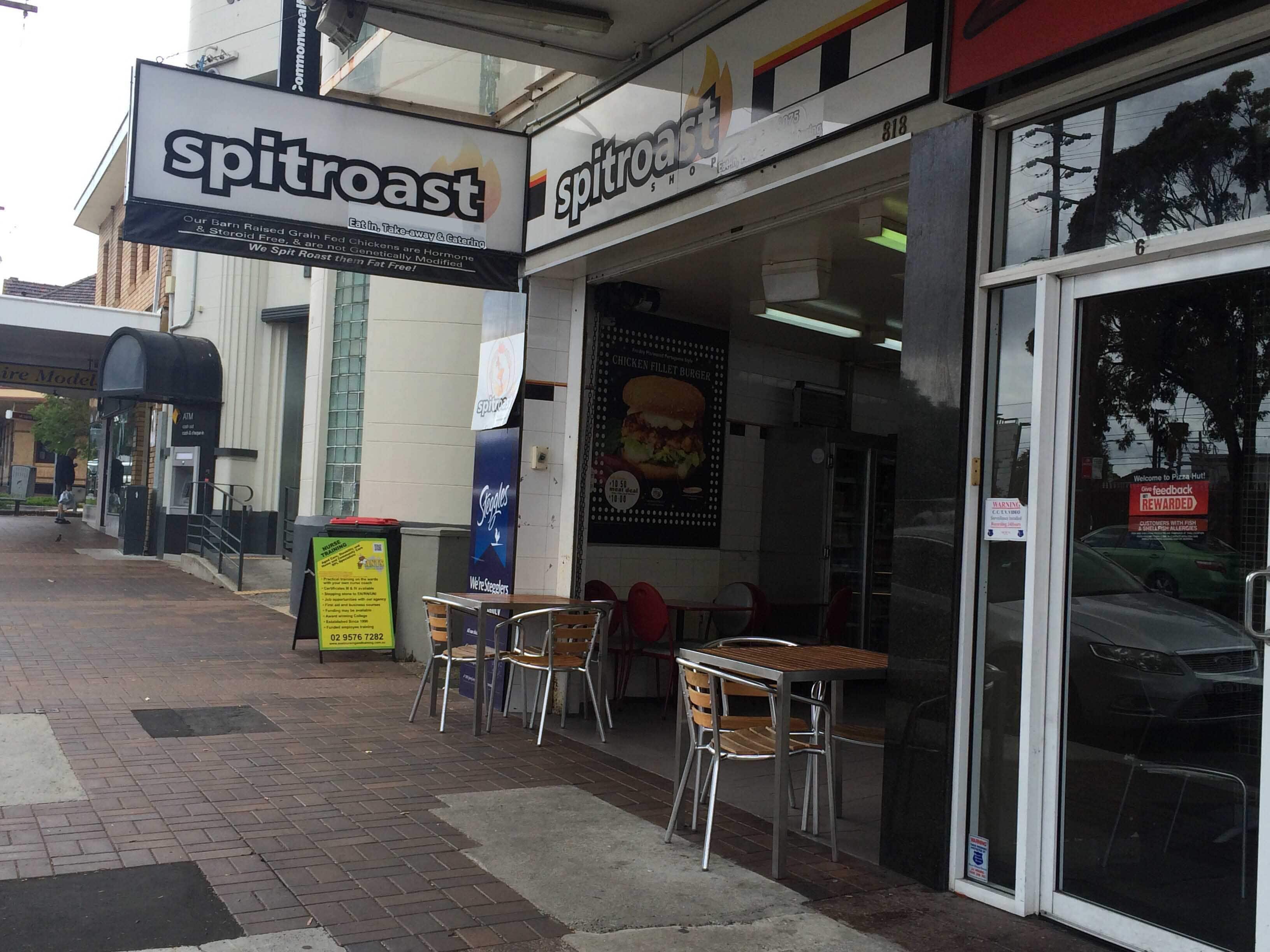 Menu of Spitroast Shop, Sutherland, Sydney