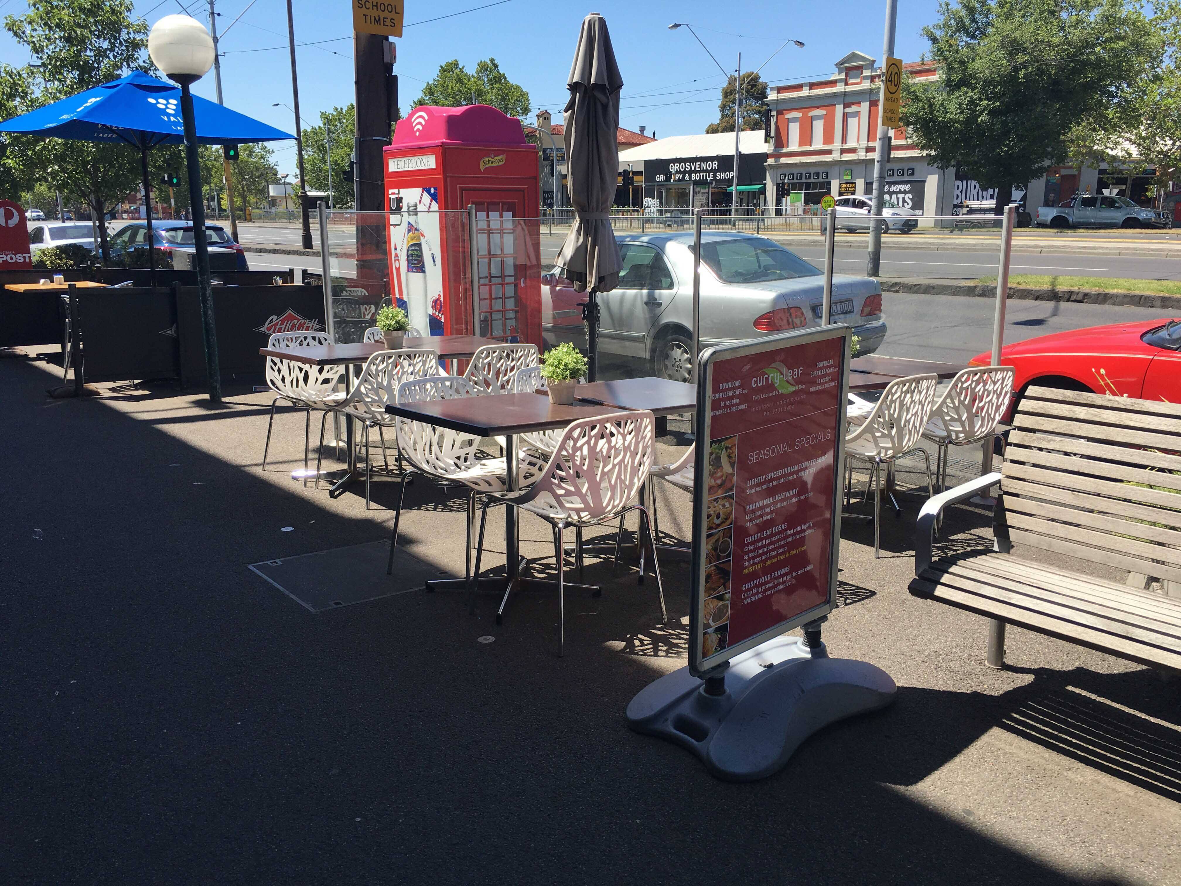 Menu of Curry Leaf Cafe, Elwood, Melbourne