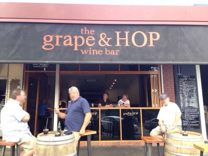 Grape & Hop Wine Bar Menu, Menu podniku Grape & Hop Wine Bar