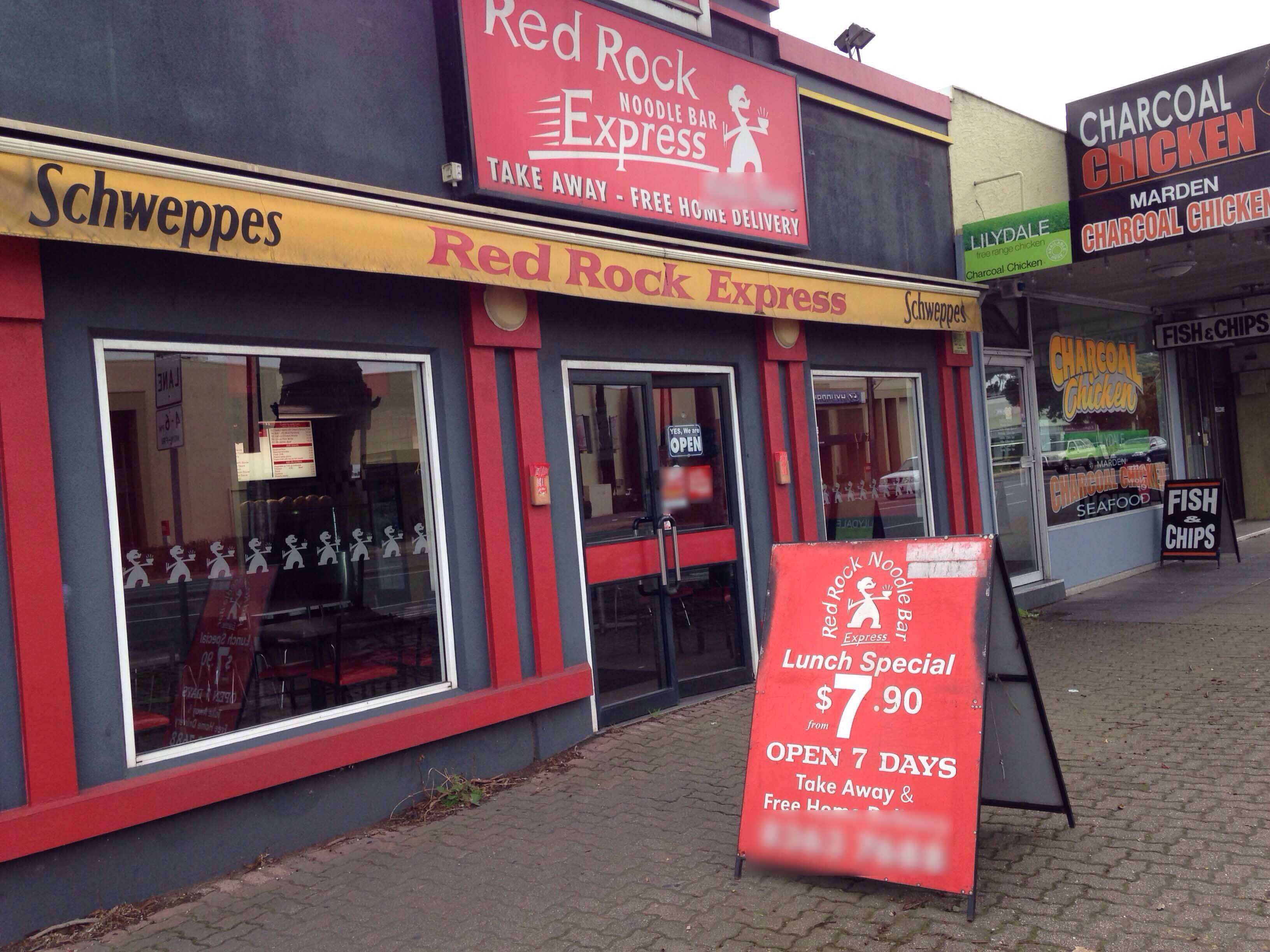 Menu of Red Rock Noodle Bar, Marden, Adelaide