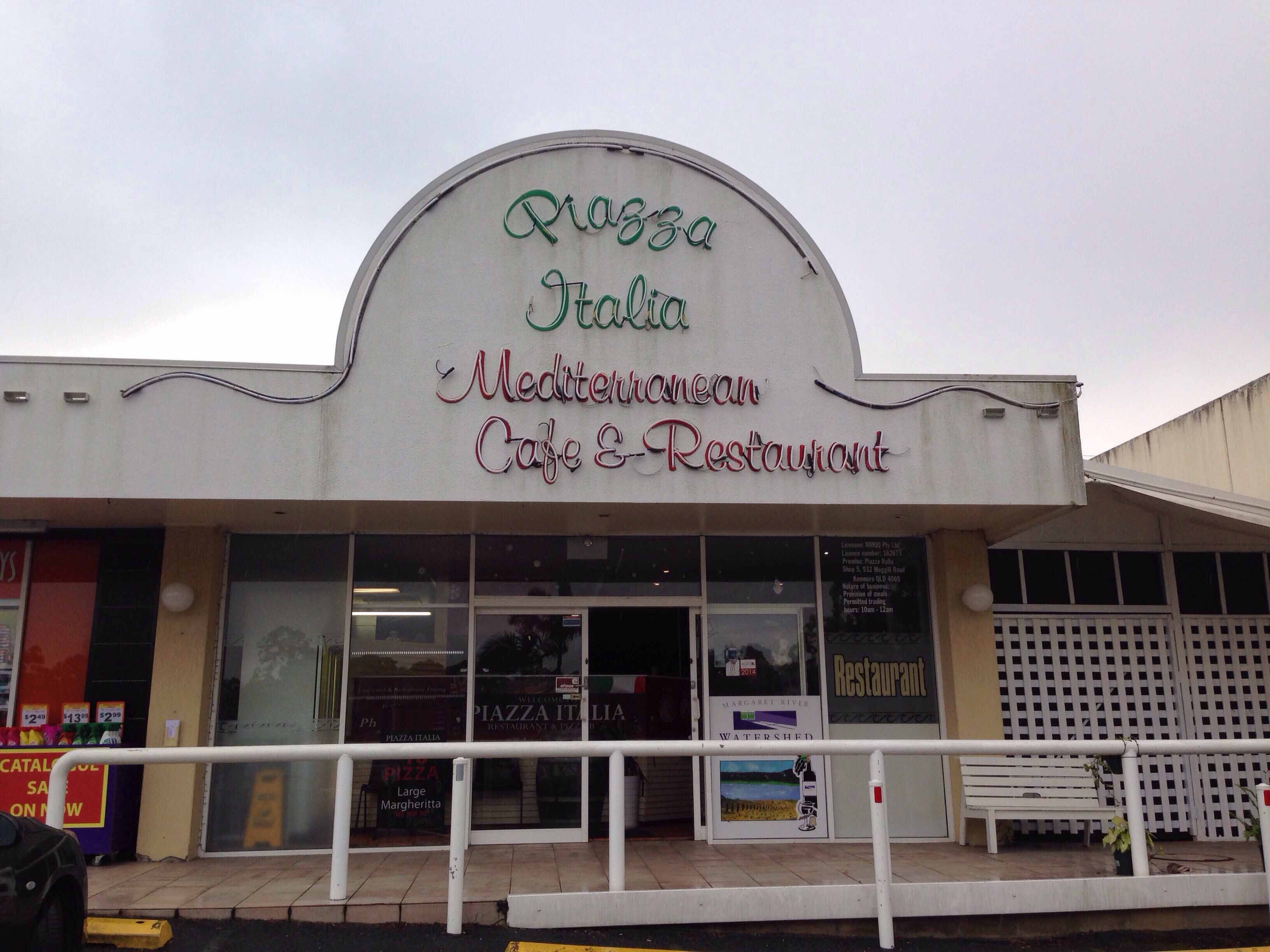 Piazza Italia Menu, Menu for Piazza Italia, Kenmore, Brisbane