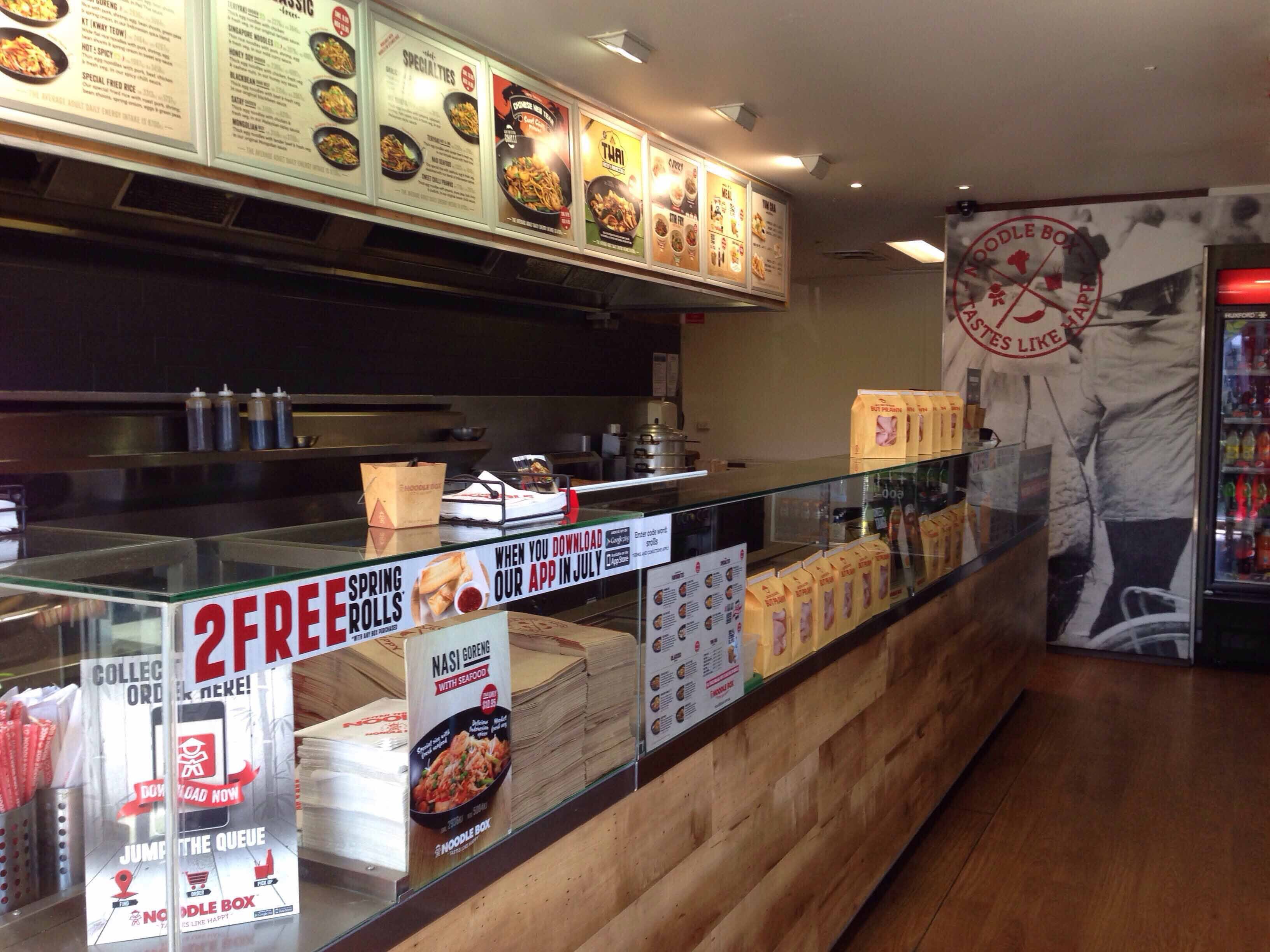 Menu of Noodle Box, Robina, Gold Coast