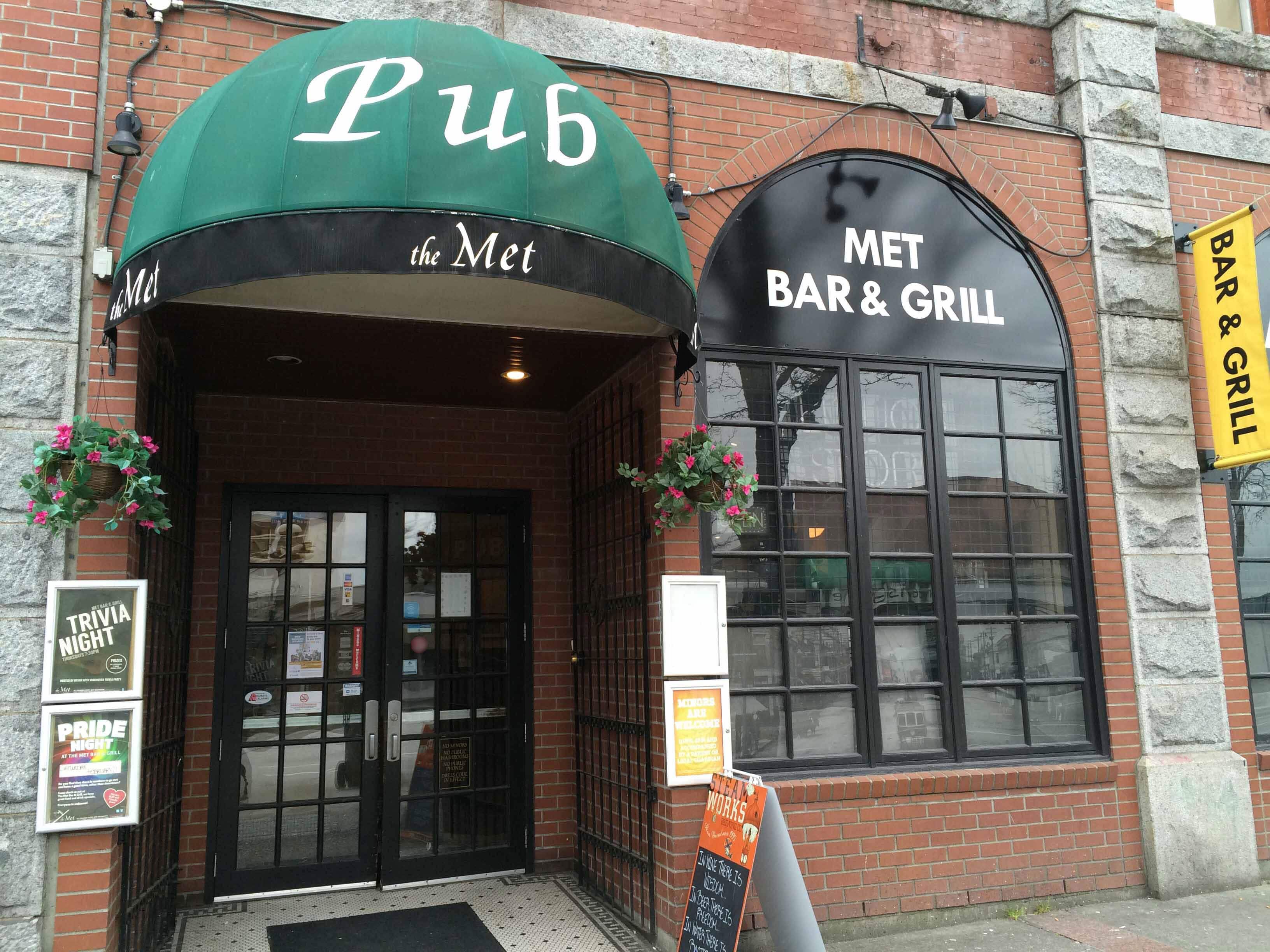 Menu of The Met Bar & Grill, New Westminster, Metro Vancouver