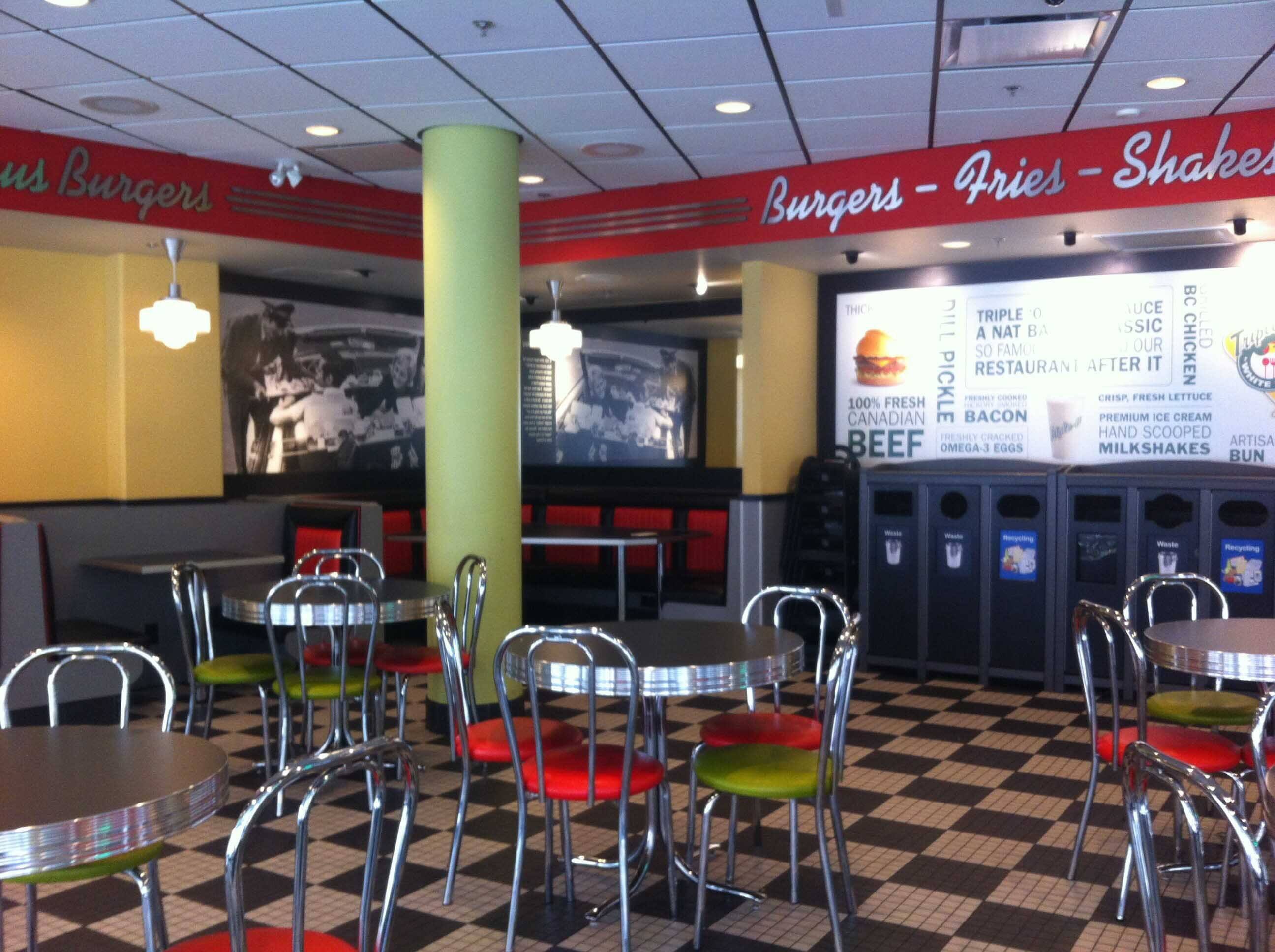 Menu of Triple O's, Yaletown, Vancouver