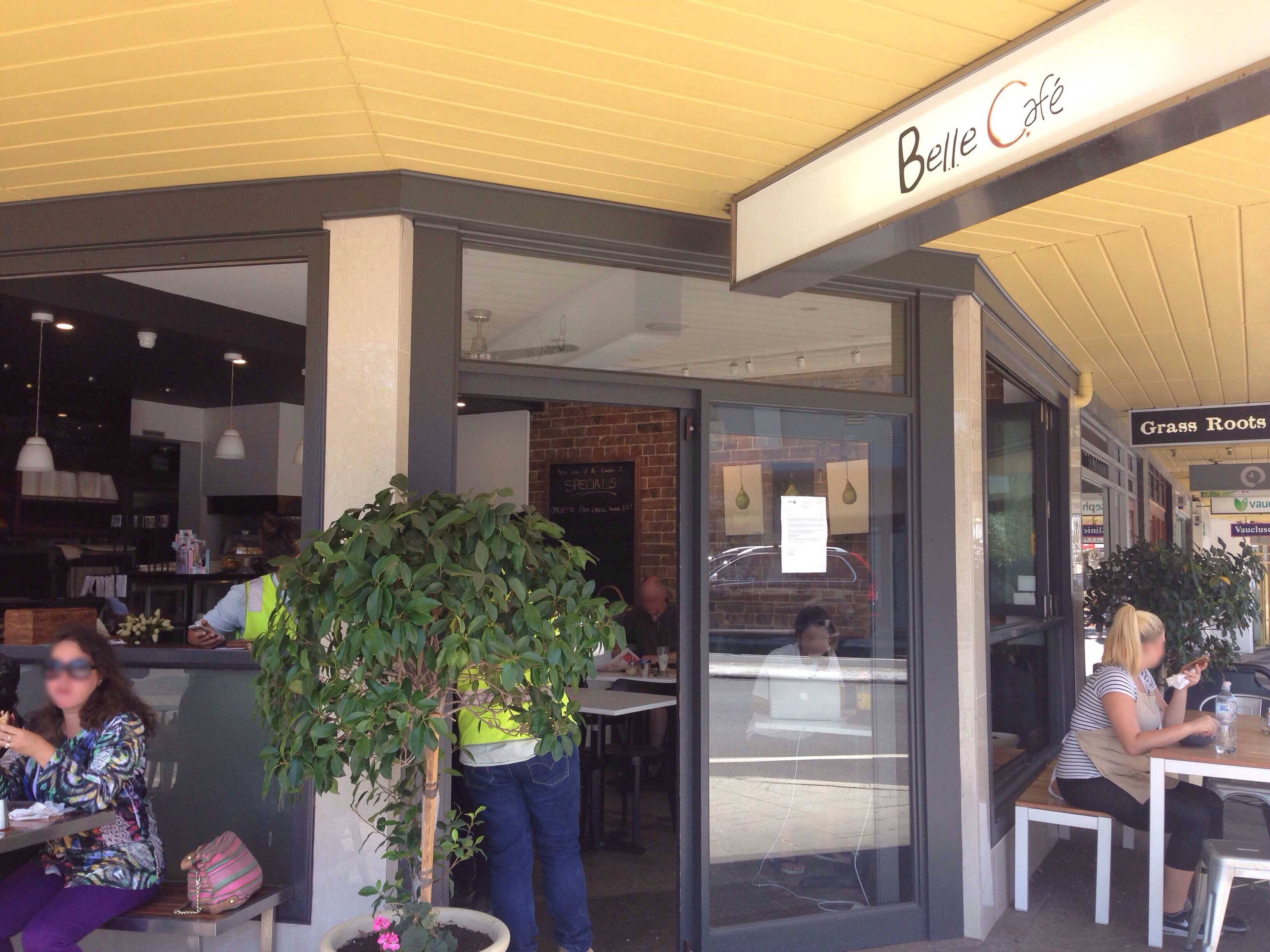 Menu of Belle Cafe, Vaucluse, Sydney