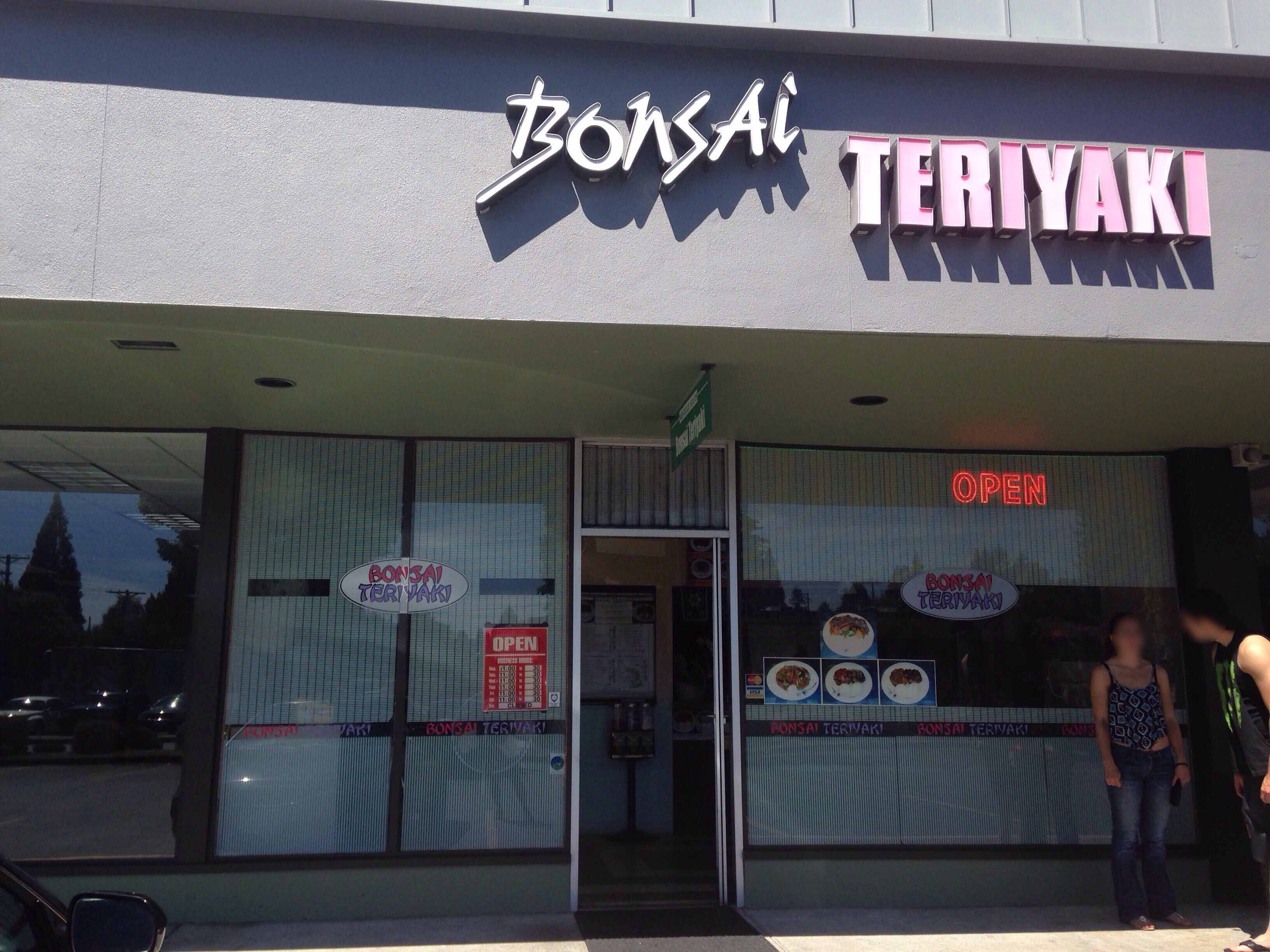 Bonsai Teriyaki Menu, Menu for Bonsai Teriyaki,